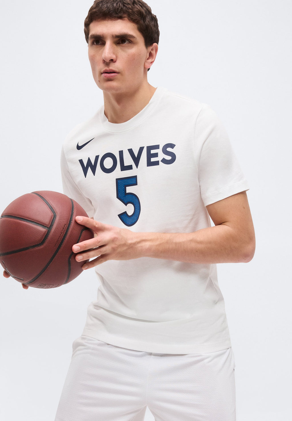 NBA MINNESOTA TIMBERWOLVES TEE ANTHONY EDWARDS - Günlük giyim - beyaz