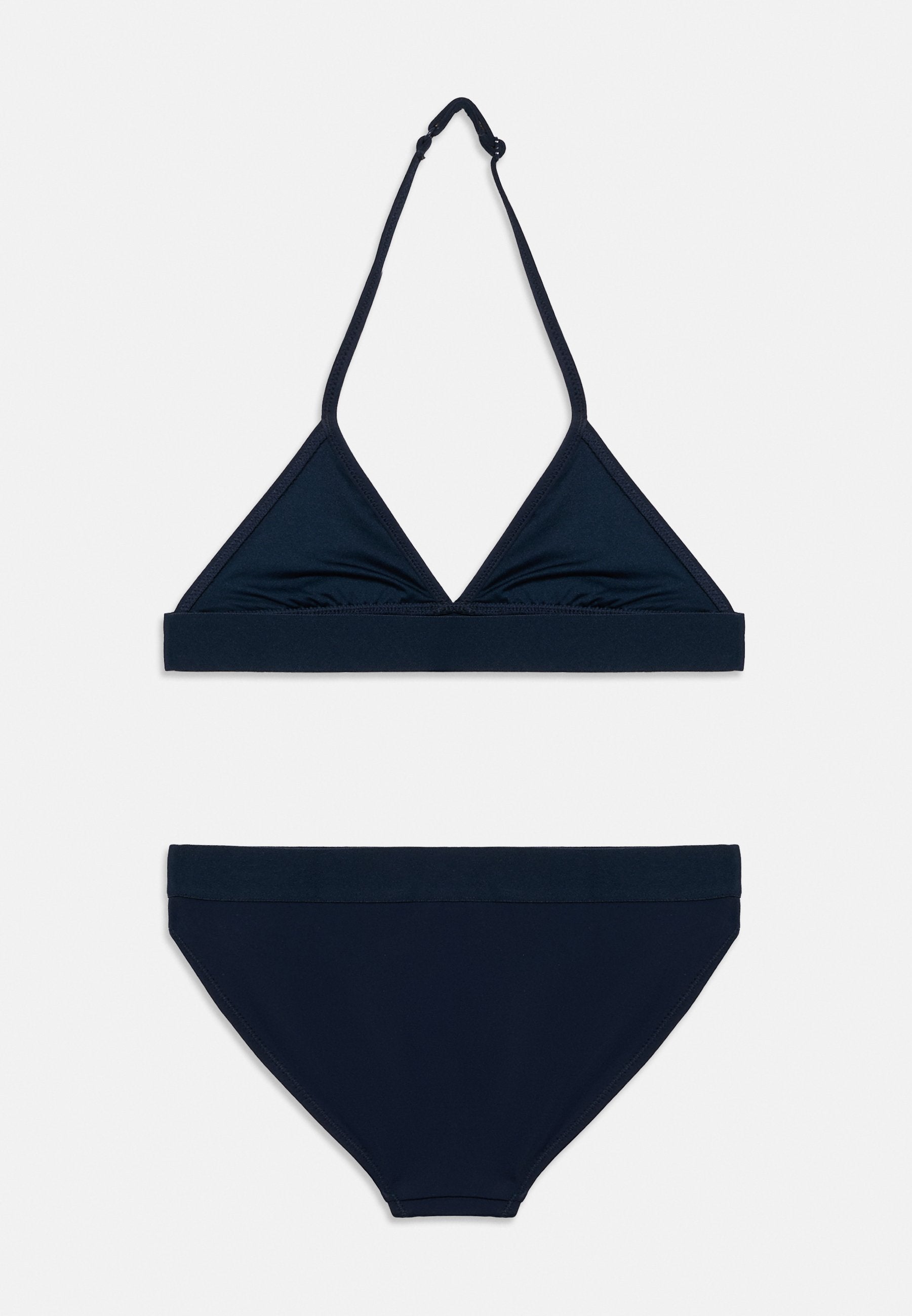 ORIGINAL LOGO HALTERNECK TRIANGLE BIKINI SET - Bikini - dark night navy