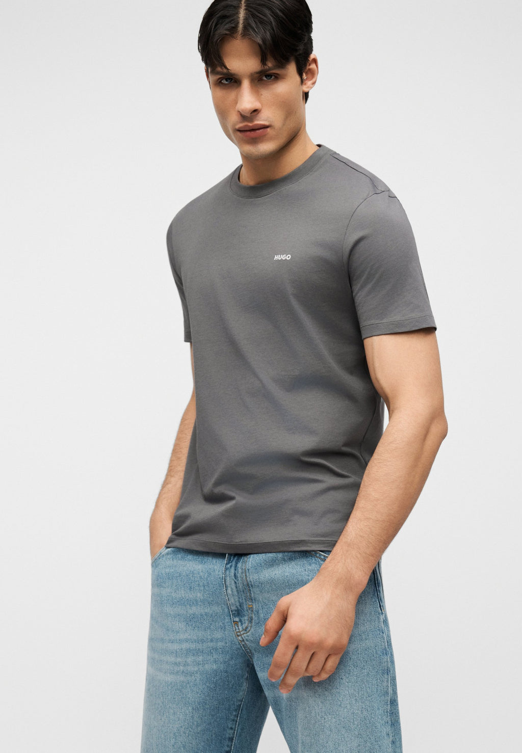 DERO - Basic T-shirt - dark grey