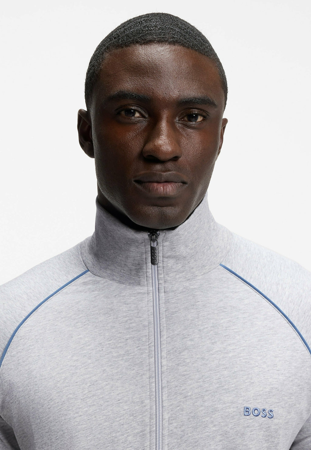 BOSS MIX&MATCH JACKET Z - Zip-up sweatshirt - light grey three