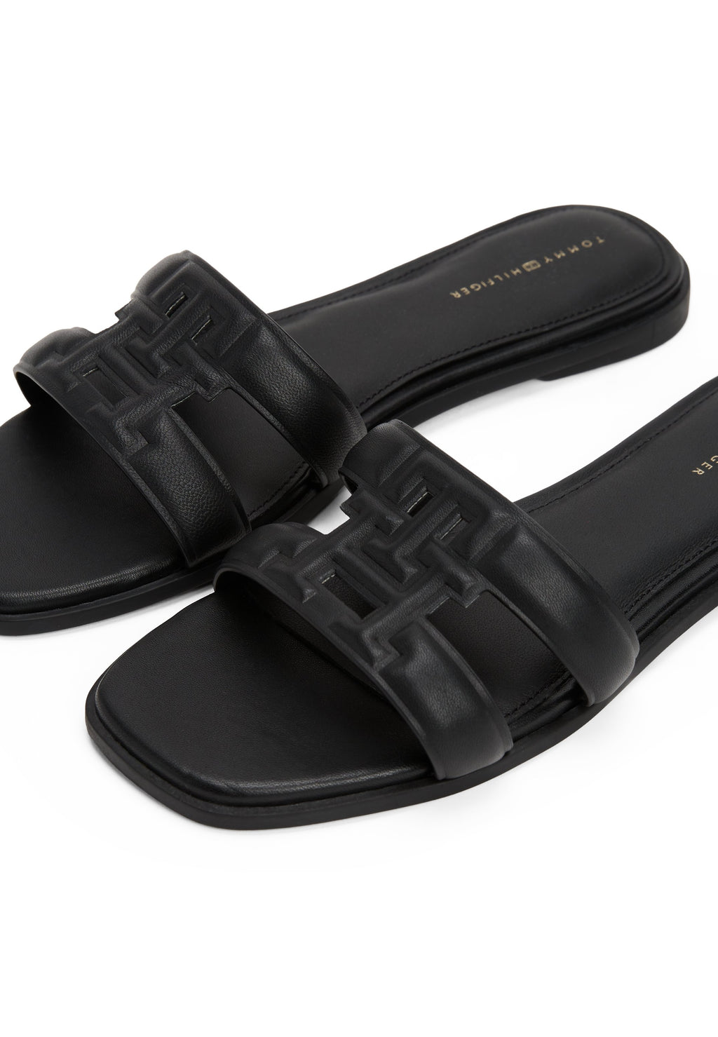 LOGO STRAP  - Mules - black