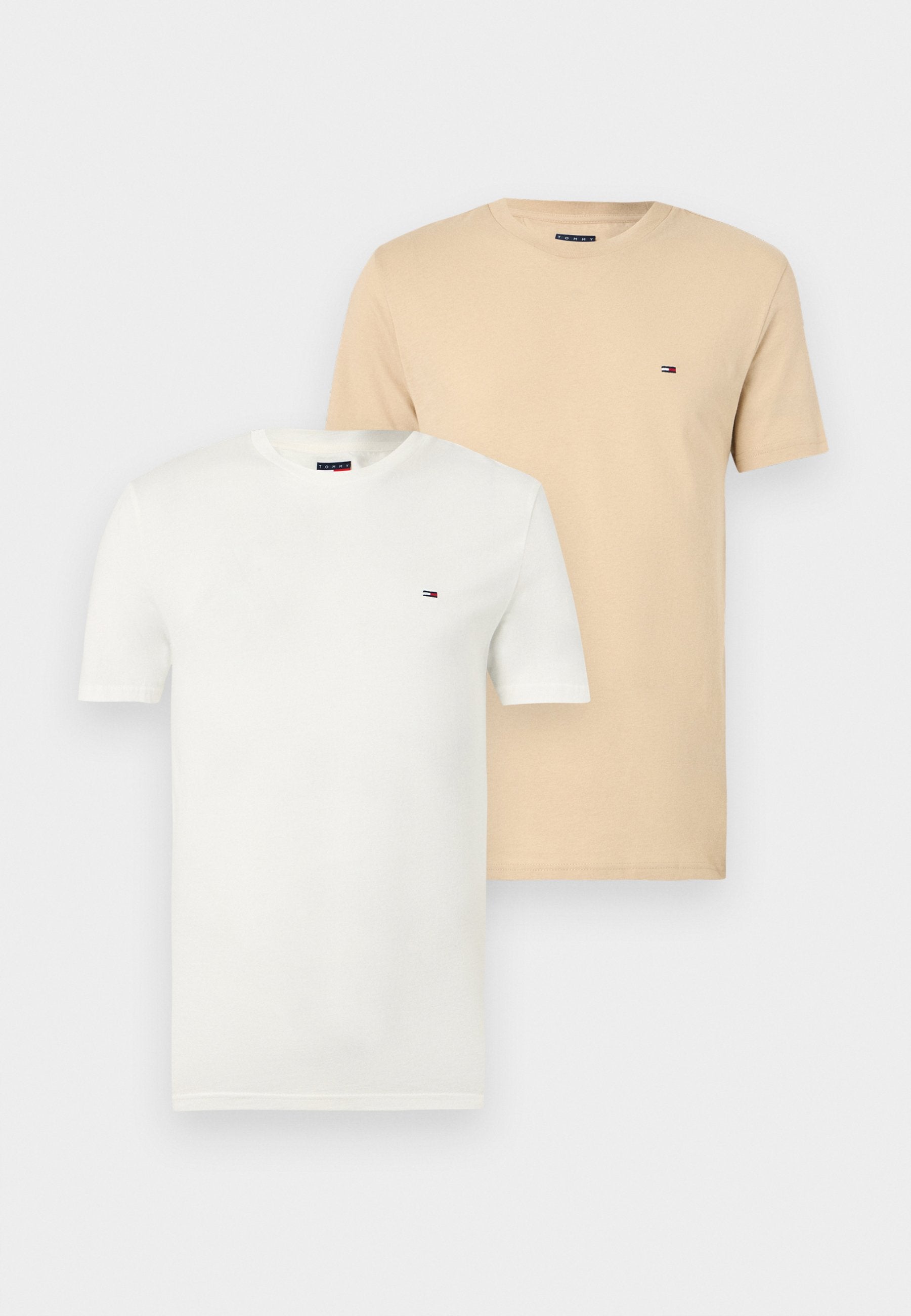 SLIM TEE 2 PACK - Basic T-shirt - ecru/white clay