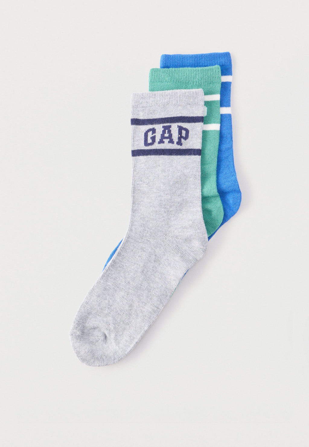 LOGO CREW UNISEX 3 PACK - Socks - blue/grey/green