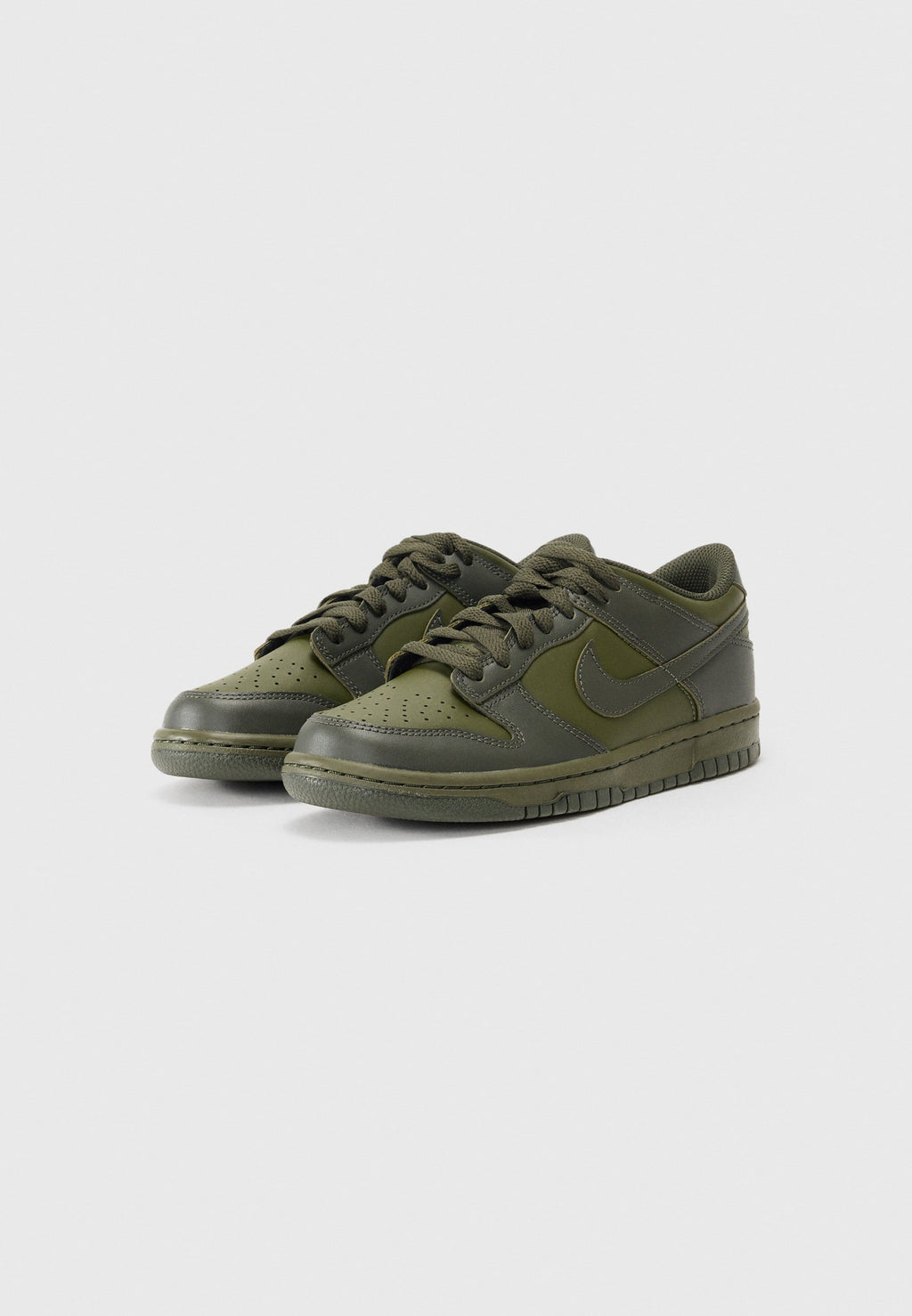 DUNK LOW UNISEX - Trainers - cargo khaki/universal red sequoia