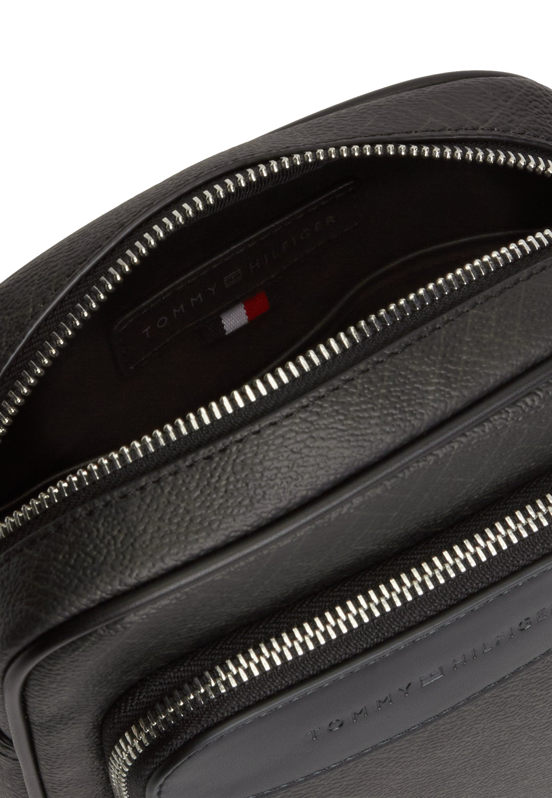 HILFIGER FLAG CROSSBODY REPORTER BAG - Cross body bag - black