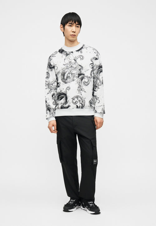ALL OVER - Sweatshirt - white/graphite