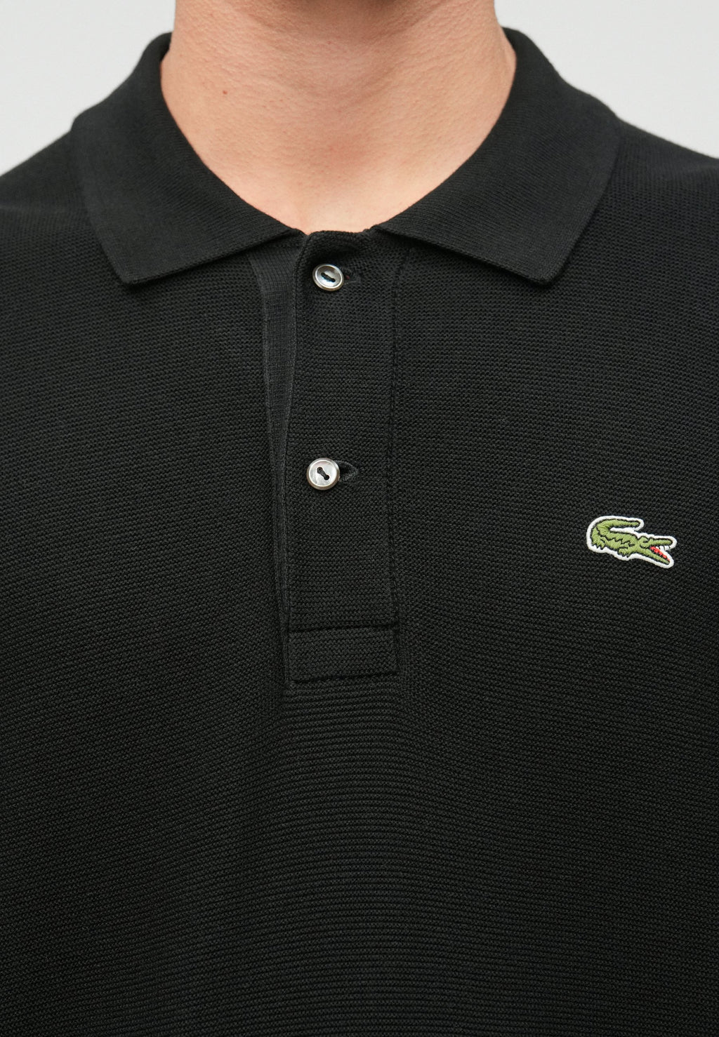 KNIT POLO - Polo shirt - black