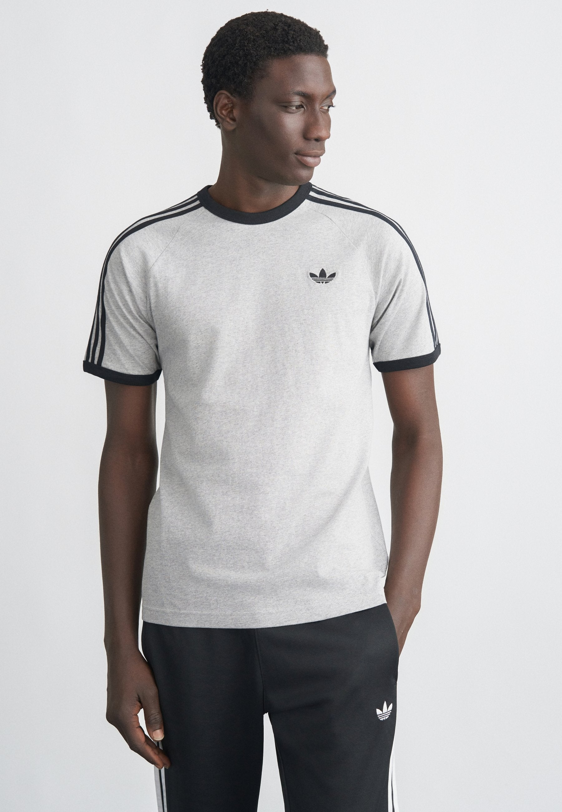 3S TEE - Print T-shirt - medium grey heather