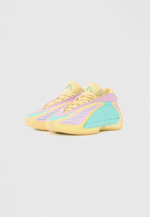 ANTHONY EDWARDS 2 UNISEX - Basketball shoes - almost yellow/bliss lilac/flash aqua