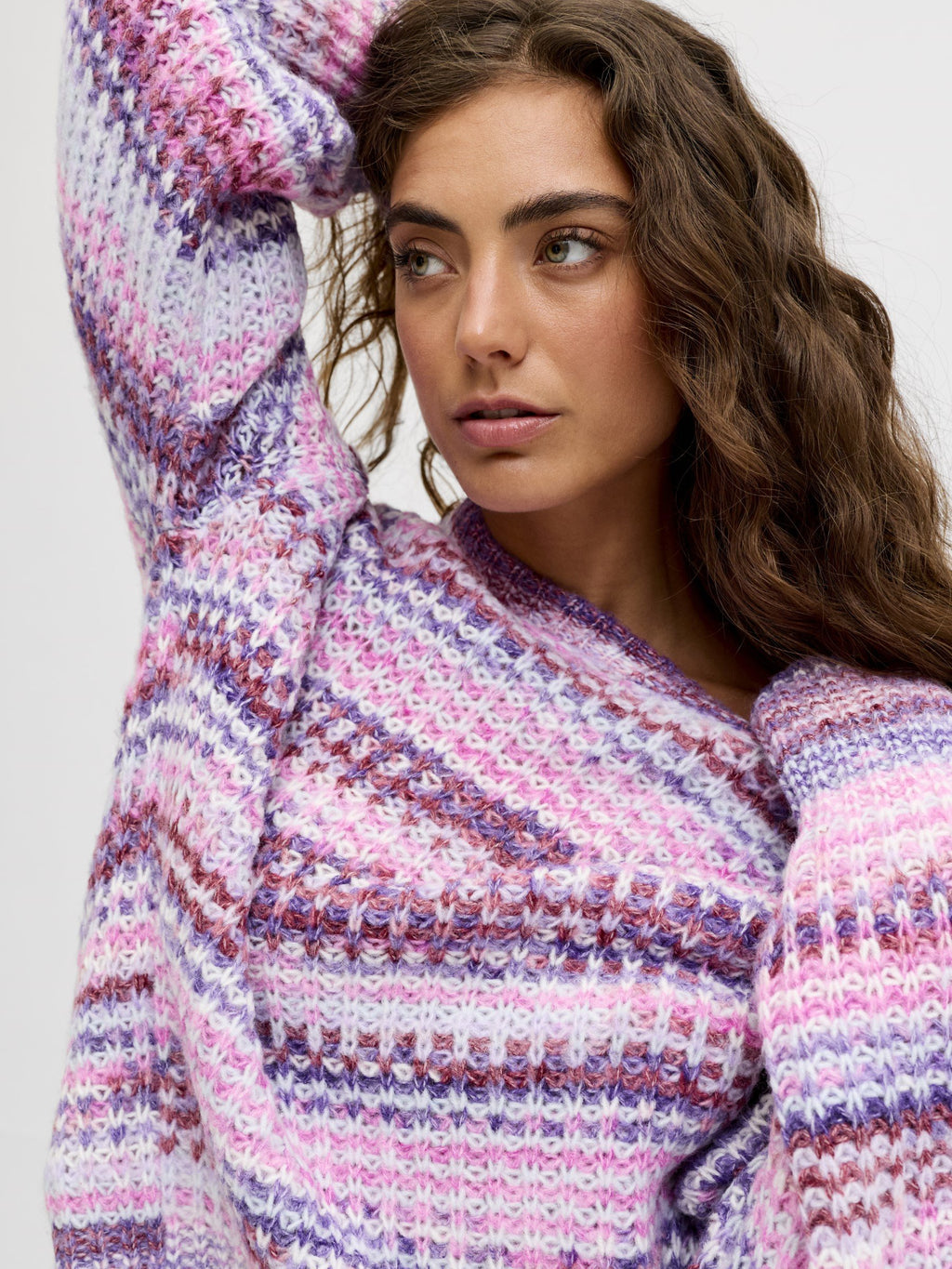 JXSIMONE RAS DU COU - Pull - purple rose/multicolore