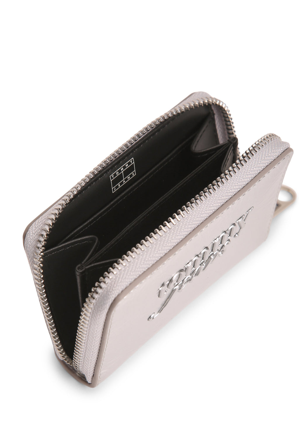 ESSENTIAL TEXTURED LOGO METALLIC WALLET - Wallet - silver-coloured
