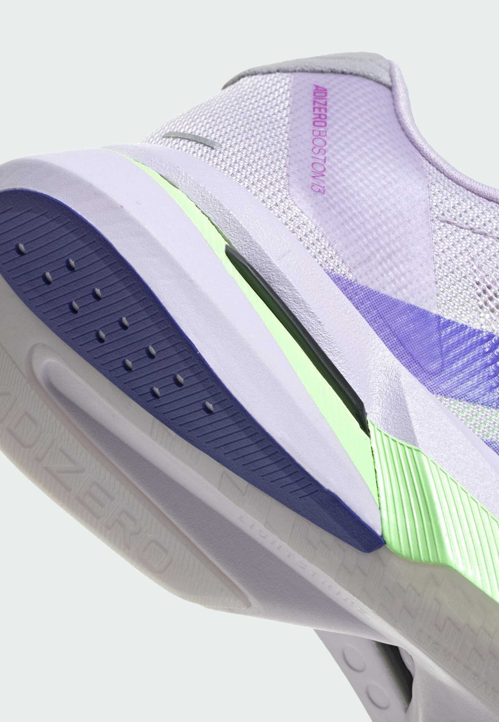 ADIZERO BOSTON - Yol koşu ayakkabıları - mor ton   solar purple   green spark