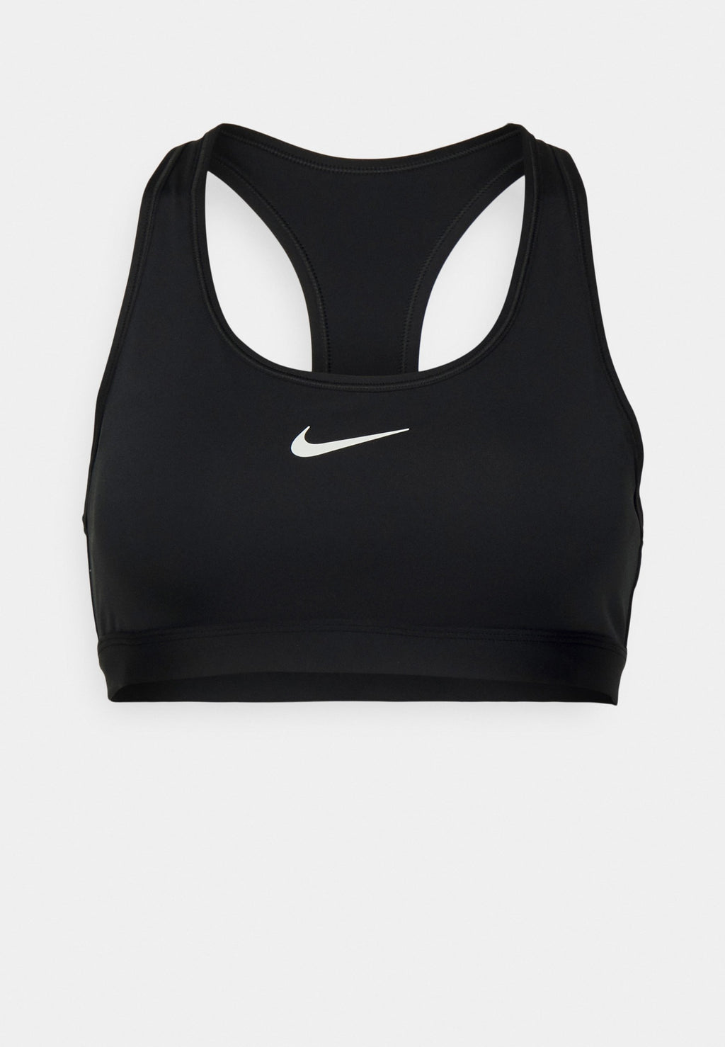 BRA - Medium support sports bra - black/white