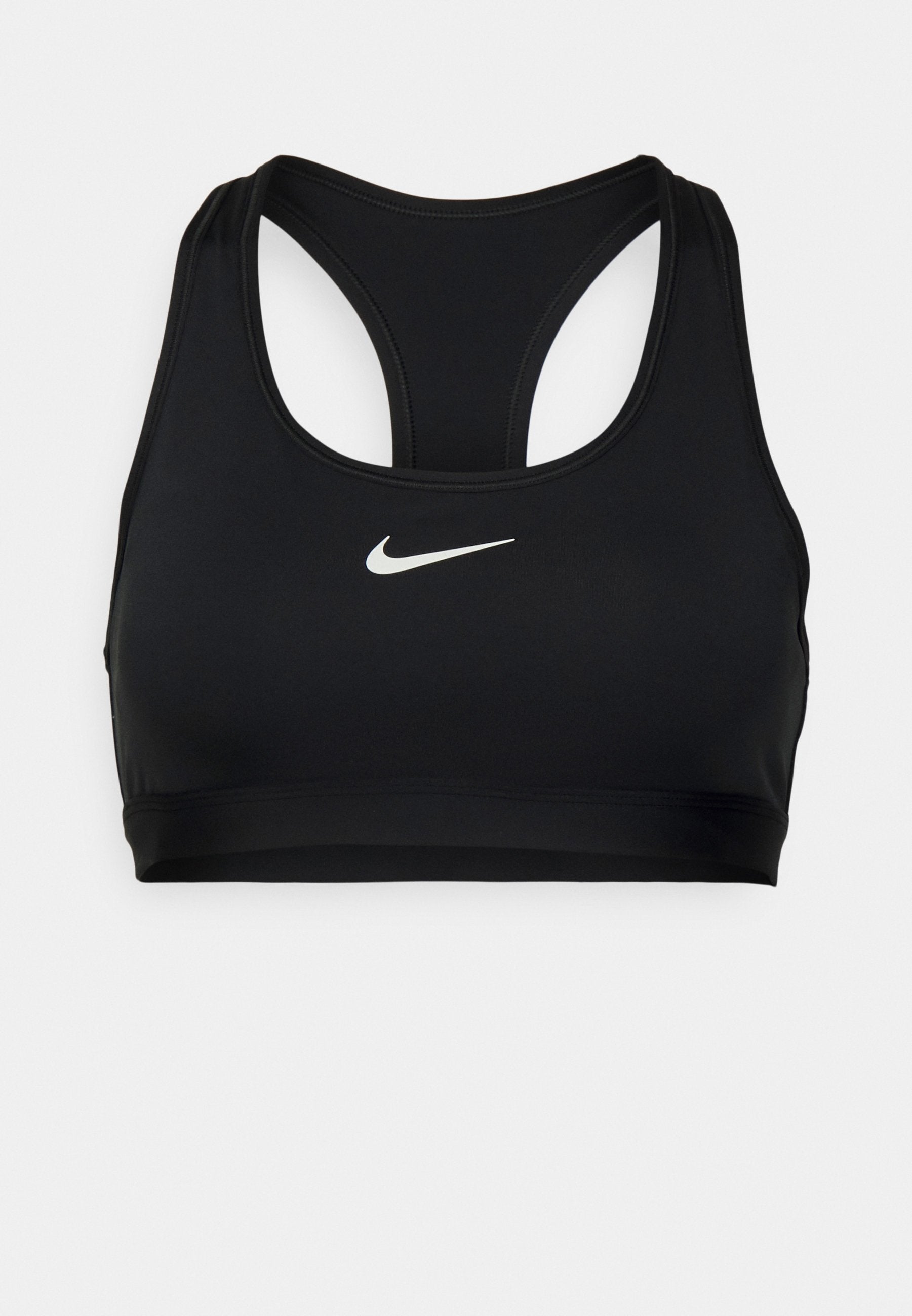 BRA - Medium support sports bra - black/white