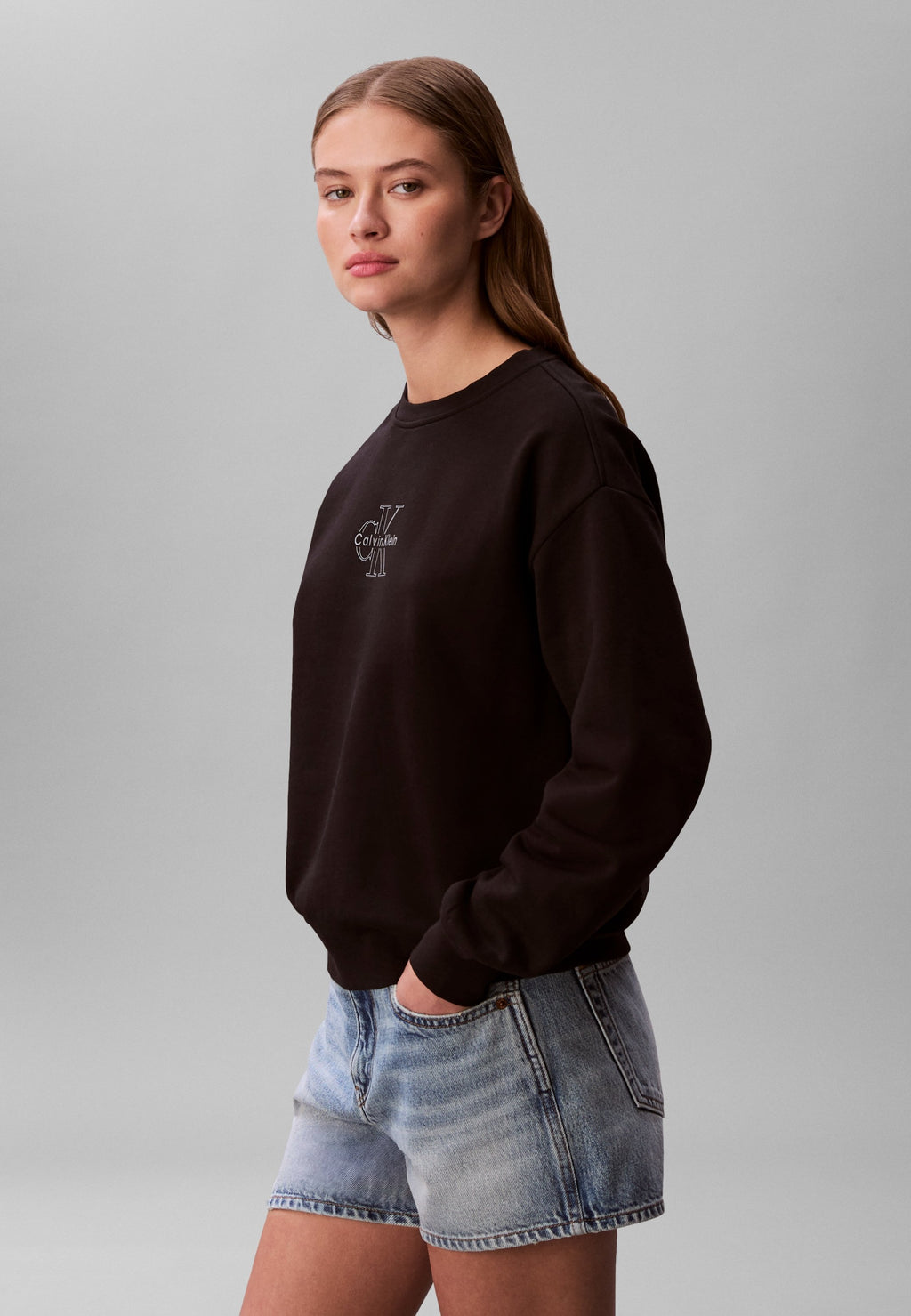 FOIL CREW - Sweatshirt - black