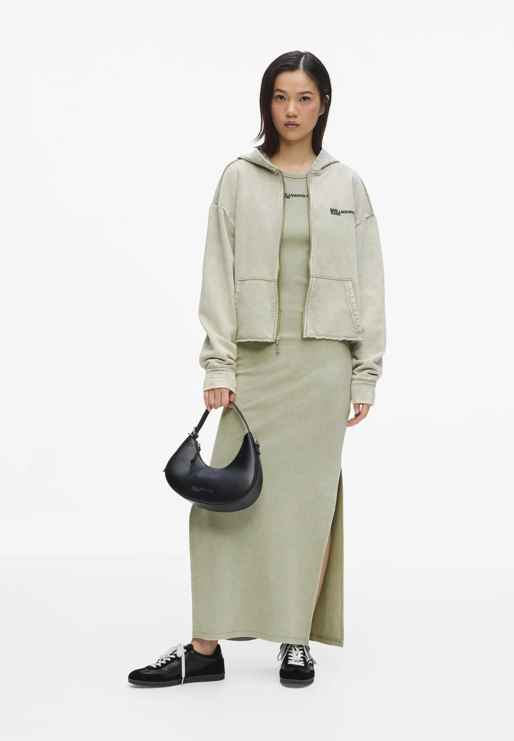 WASHED RIBBED TANK - Jumper - tea