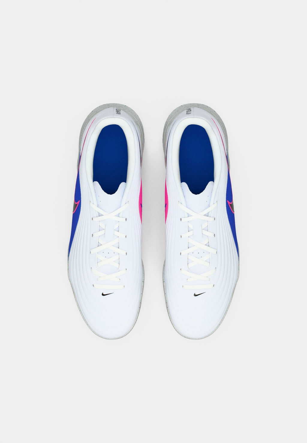 TIEMPO MAESTRO CLUB IC - Indoor football boots - white/black/racer blue/pink blast
