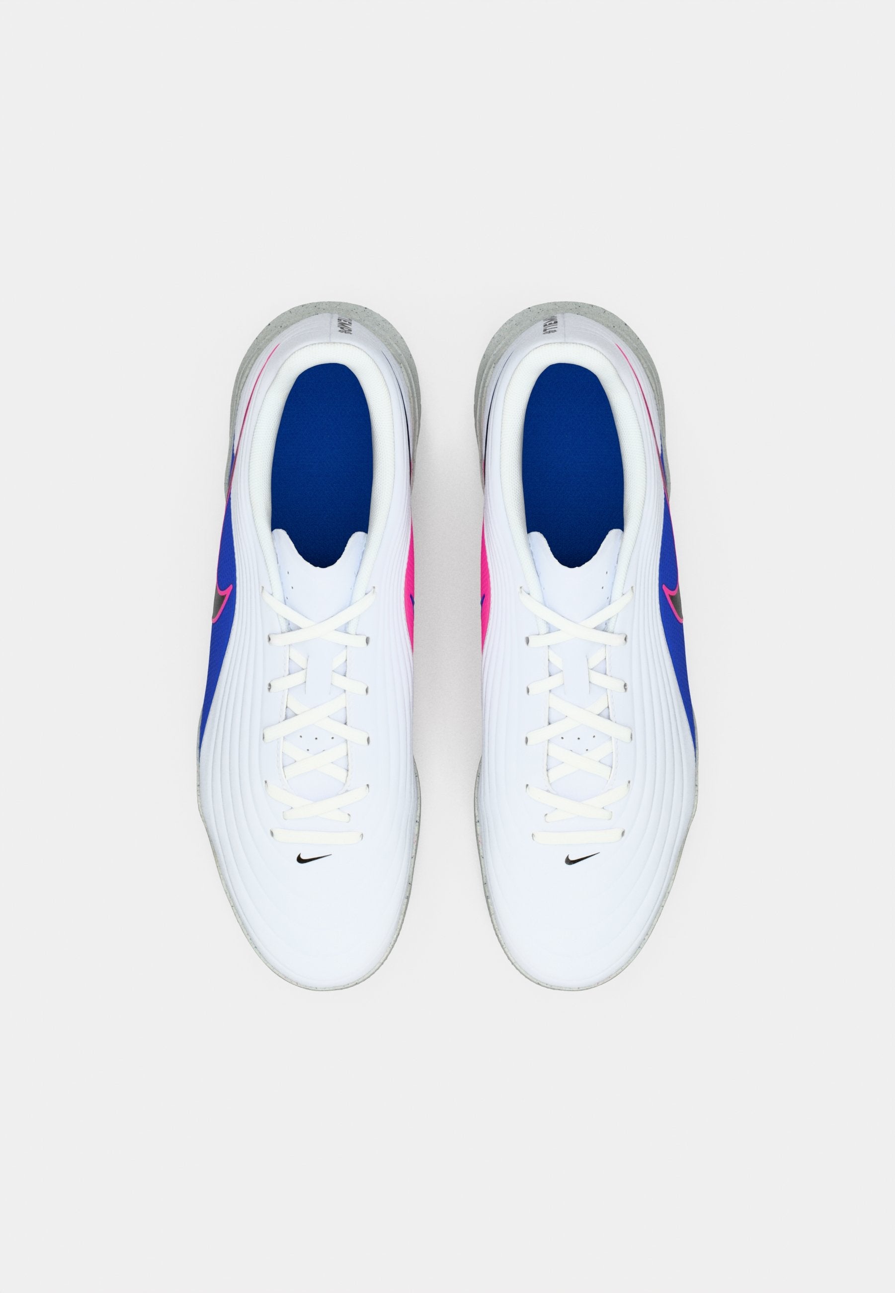 TIEMPO MAESTRO CLUB IC - Indoor football boots - white/black/racer blue/pink blast
