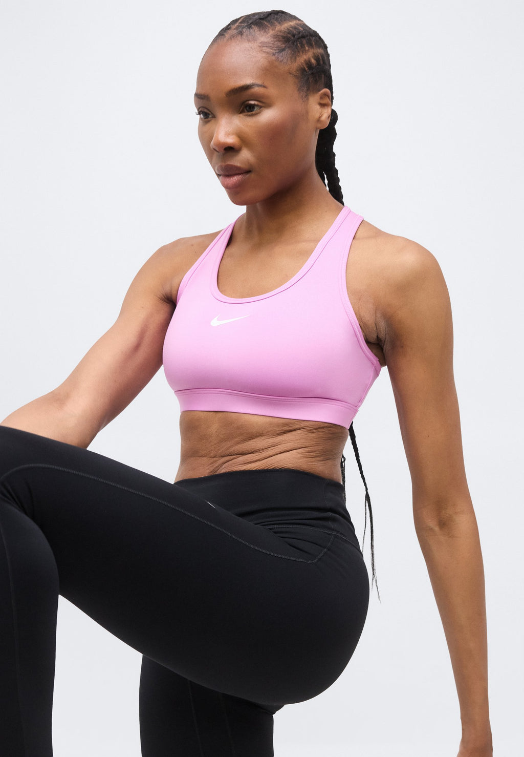 BRA - Medium support sports bra - light magenta/white