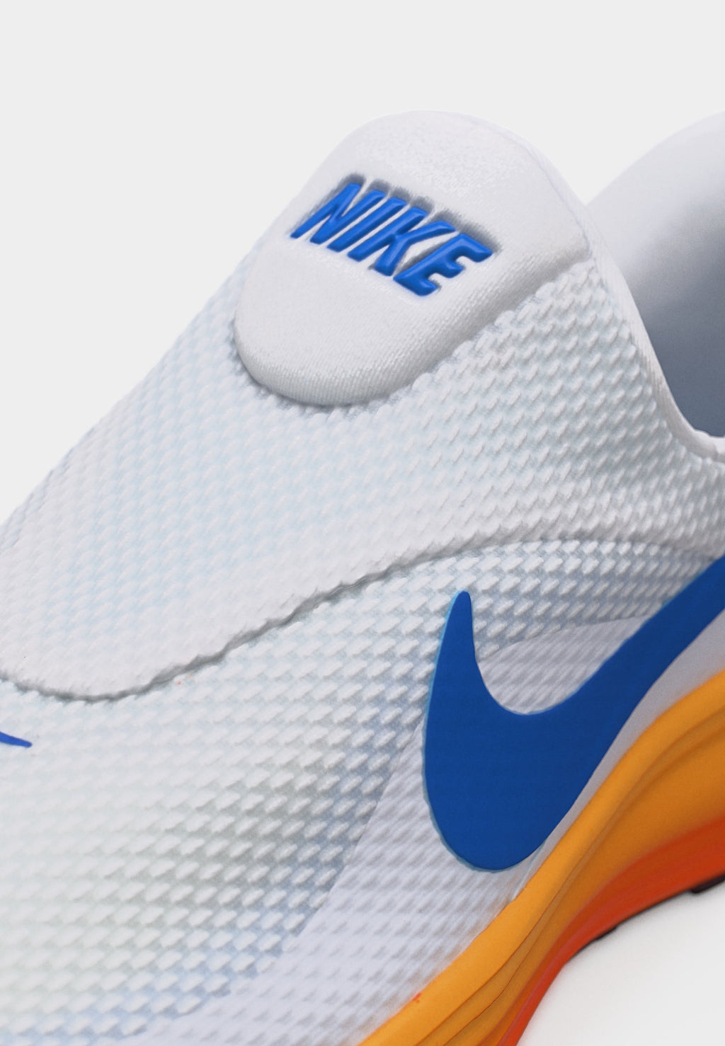 REVOLUTION 8 EASYON - Road running shoes - white/blue crystal/hydrogen blue/total orange/topaz gold-coloured