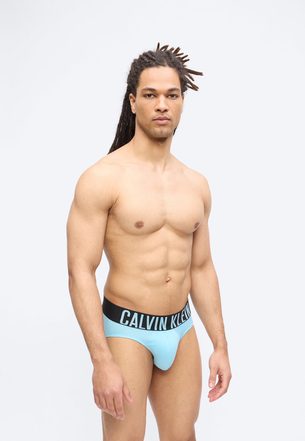 SLIPS SHORTY LOT DE 3 INTENSE POWER EN COTON - Slips - harbor mist/black/chilly blue