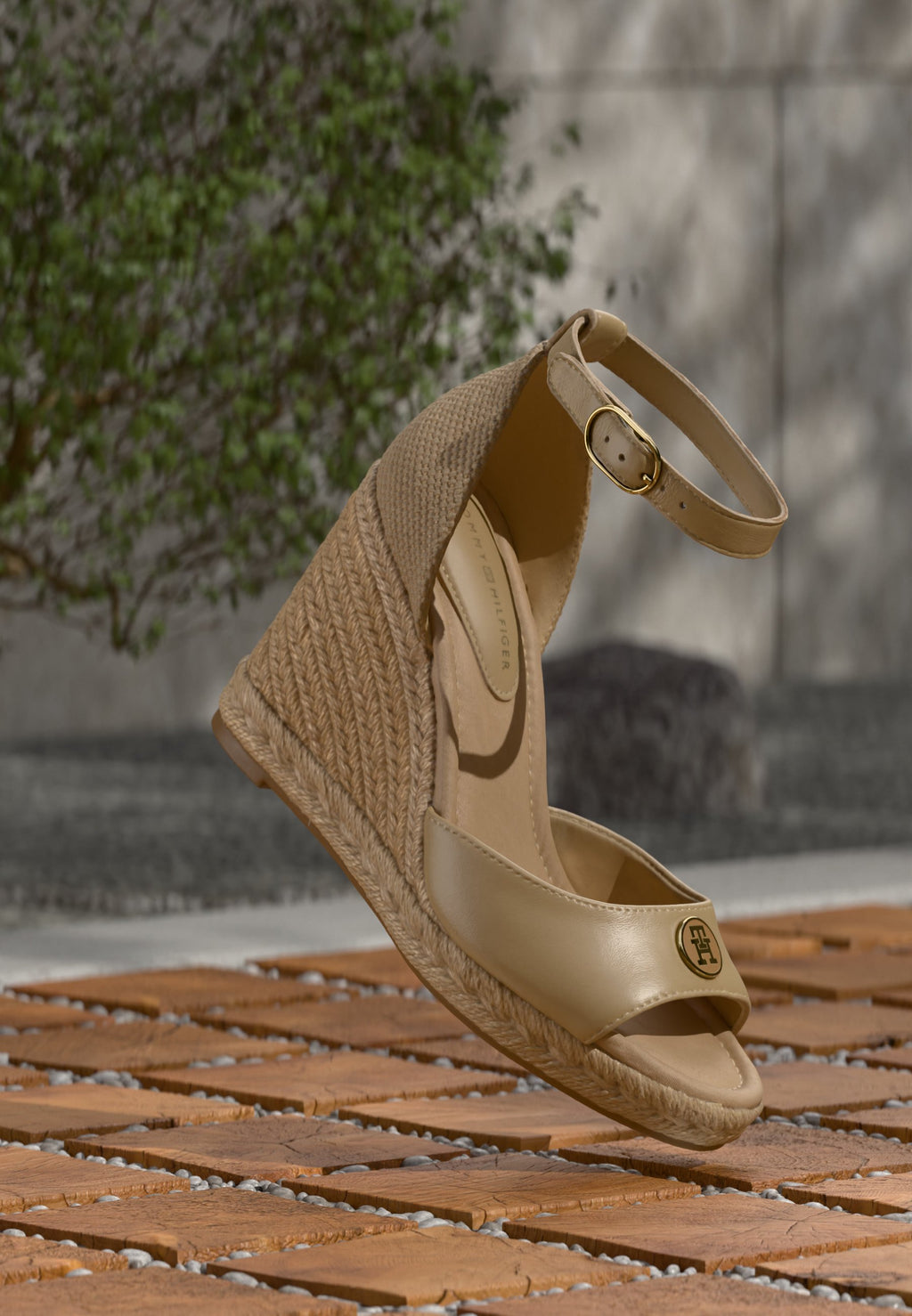 PLATE WEDGE - Platform sandals - desert