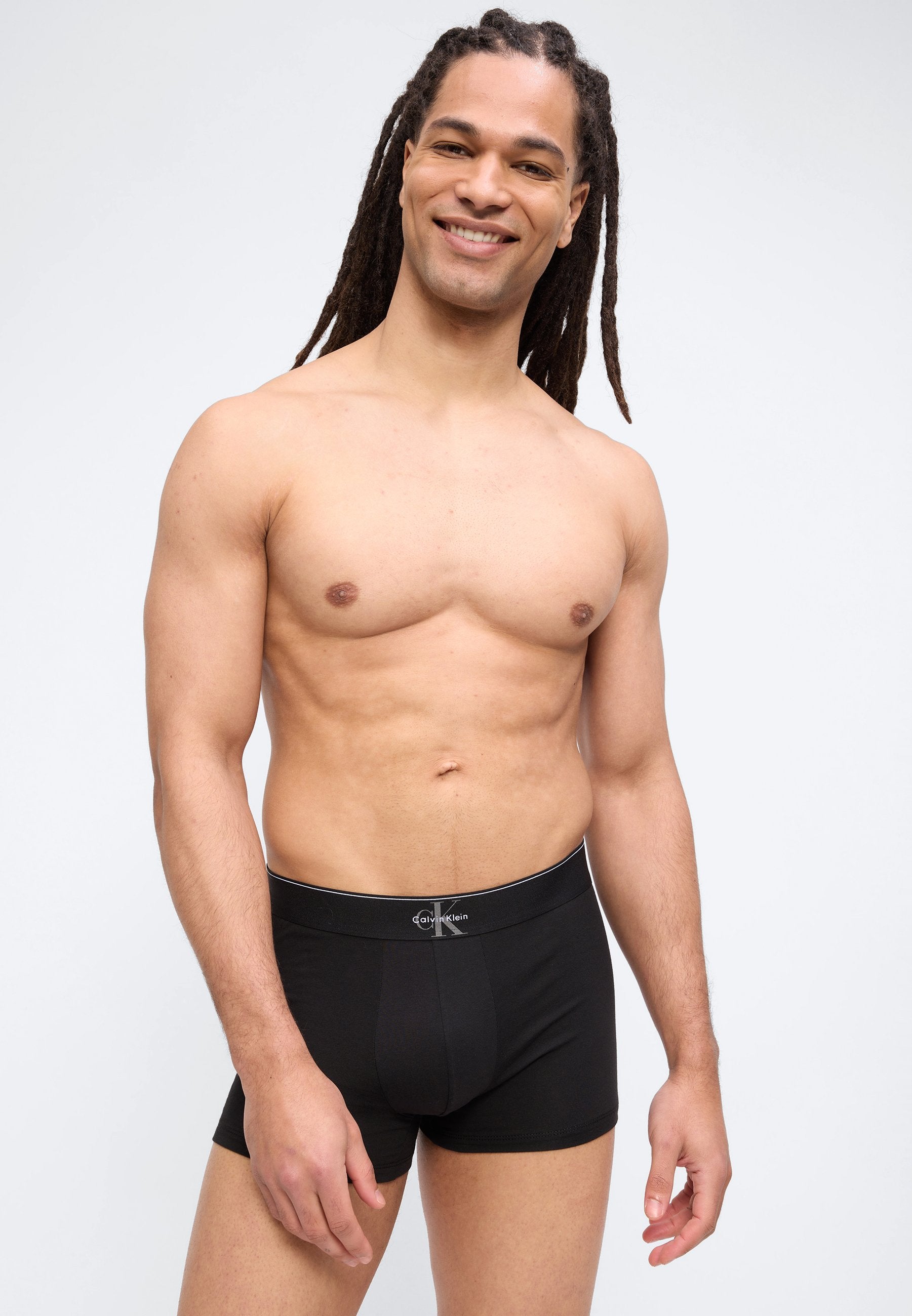 TRUNK CK X COTTON 3 PACK  - Trunks - black