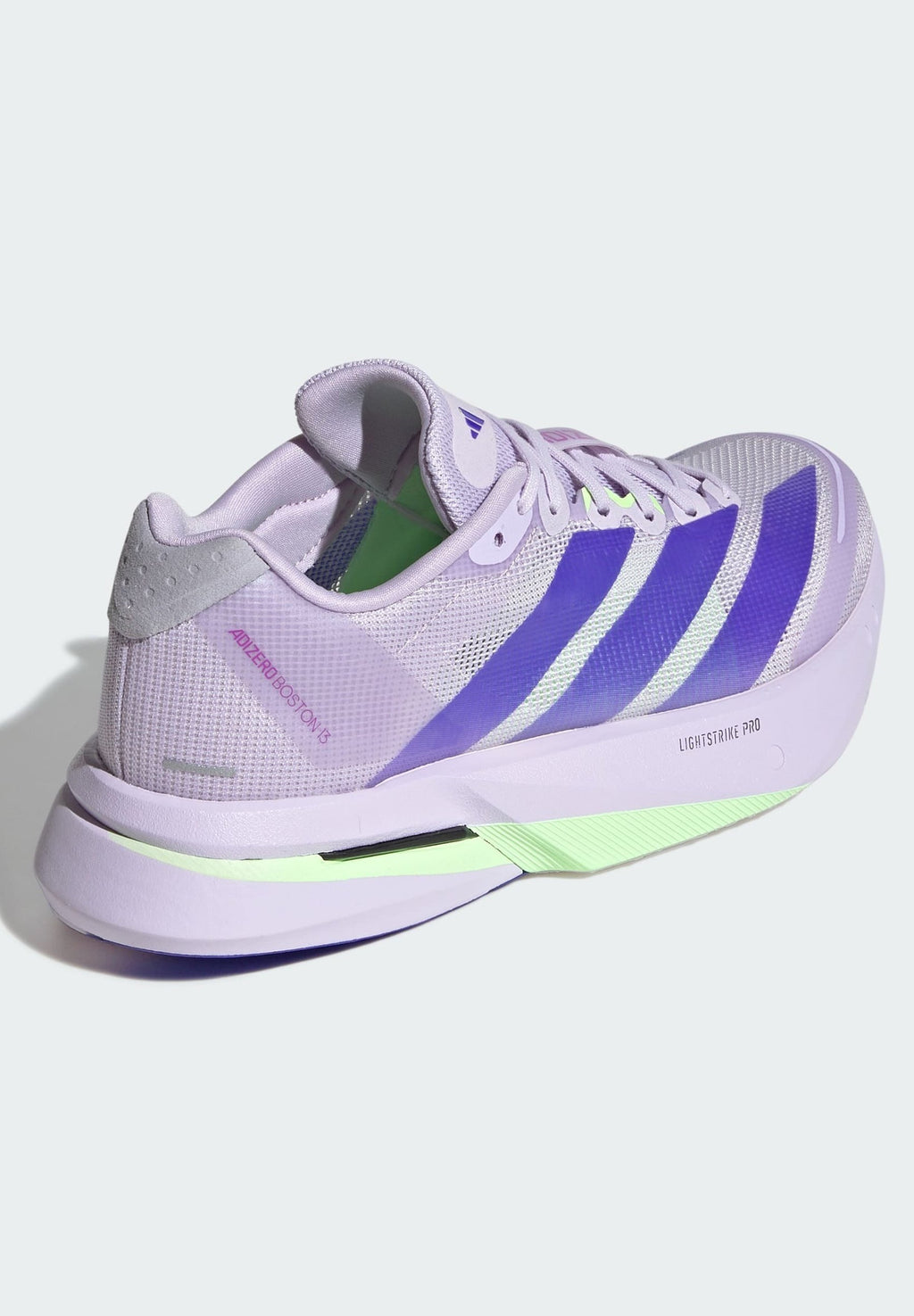 ADIZERO BOSTON - Yol koşu ayakkabıları - mor ton   solar purple   green spark
