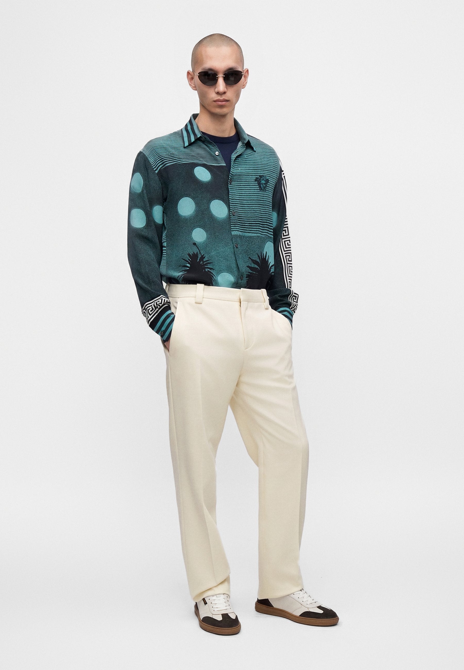 FORMAL PANT RESPONSIBLE  - Trousers - white