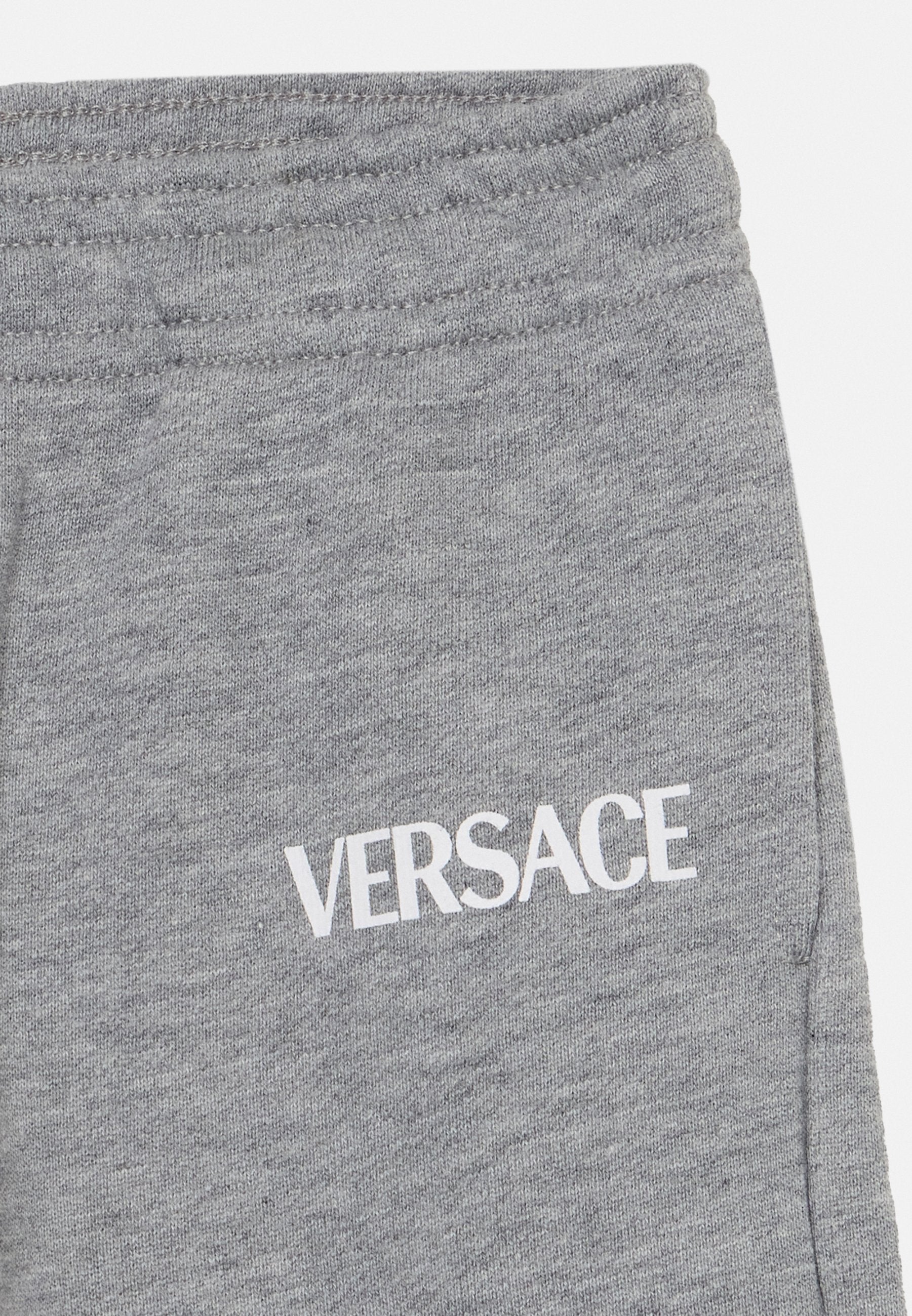 PANT LOGO KIDS PRINT UNISEX - Tracksuit bottoms - grey/white