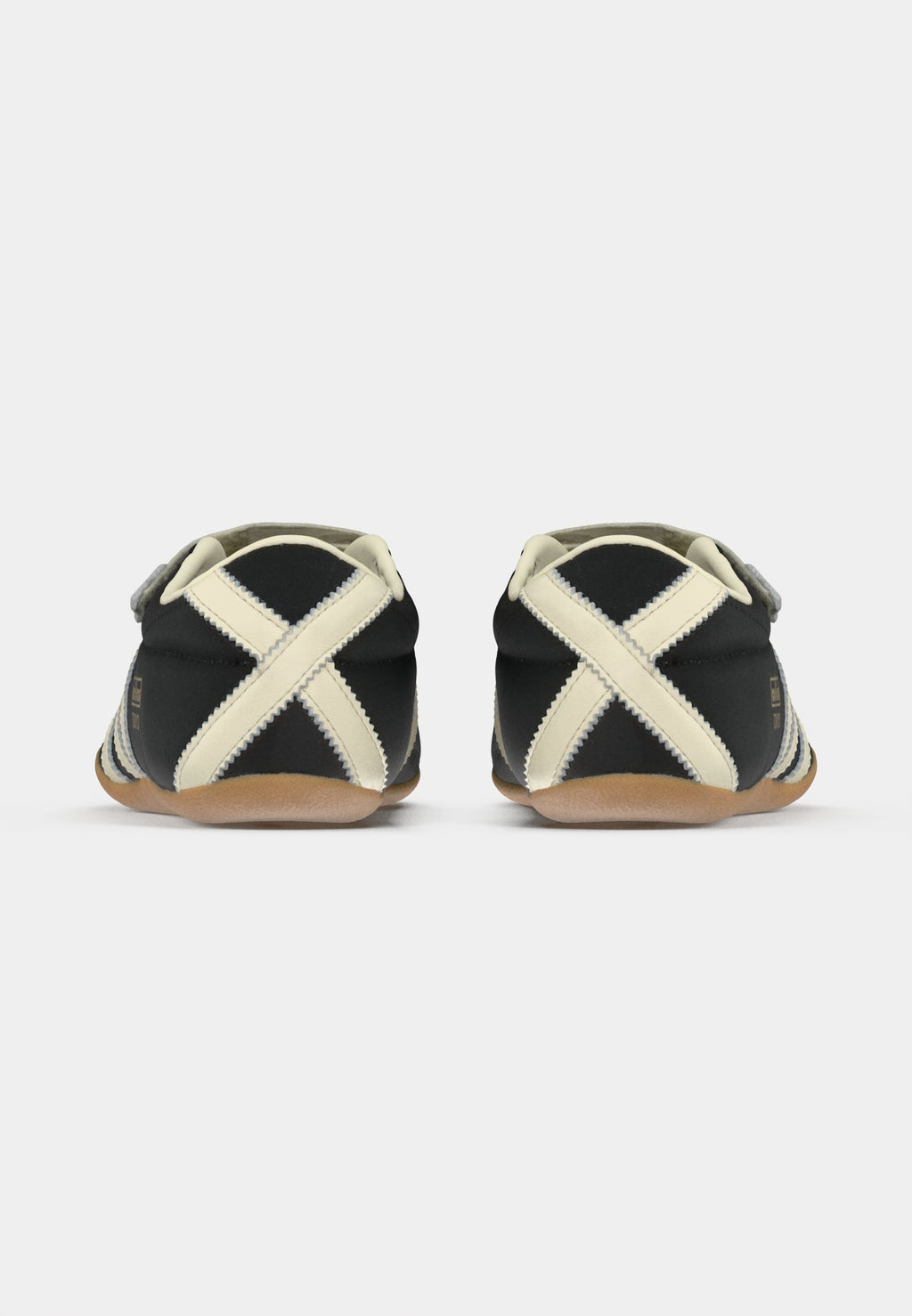 TOKYO MARY JANE BALLERINA - Baskets basses - core black/cream white/gold-coloured metallic