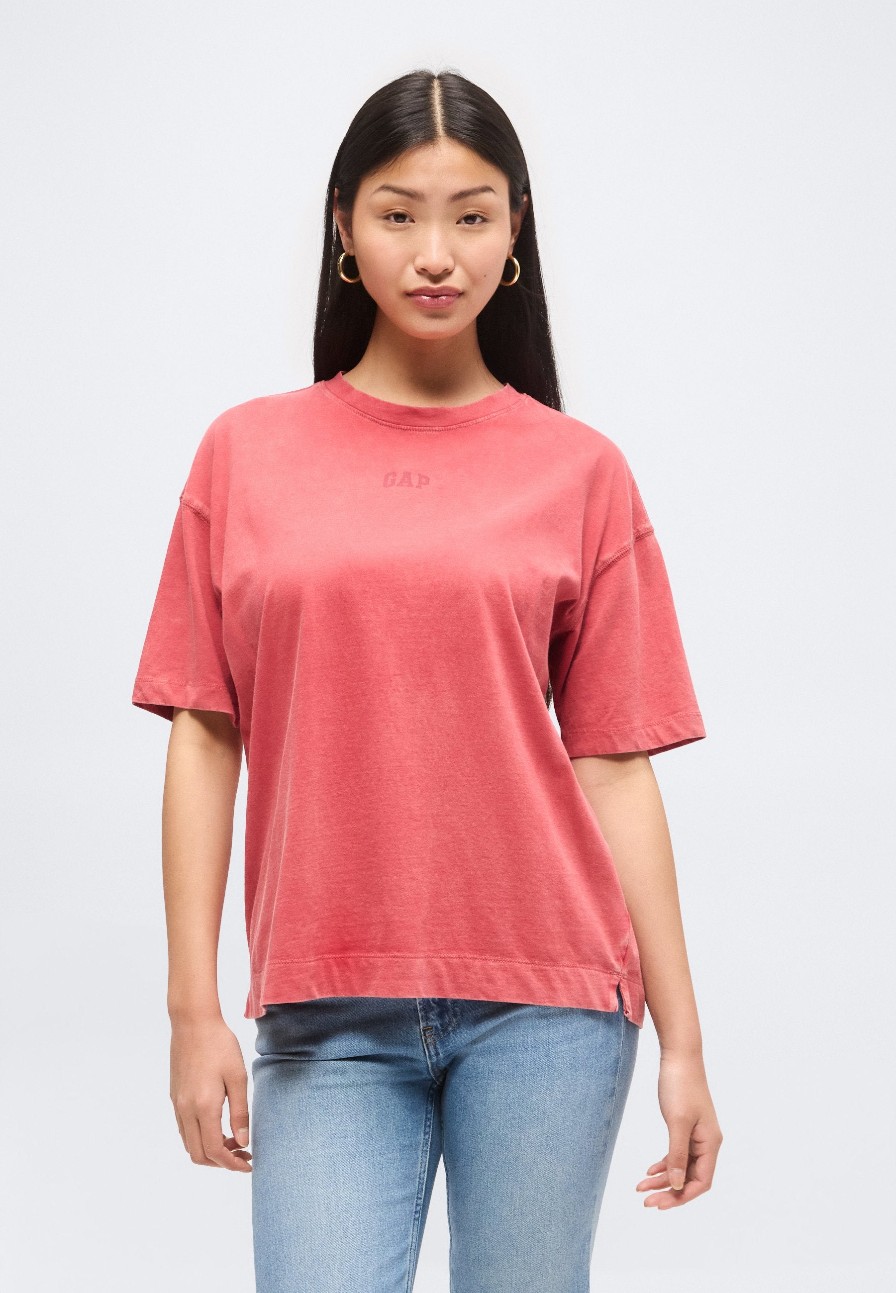 VINTAGE OVERSIZED TEE - Print T-shirt - chakra red