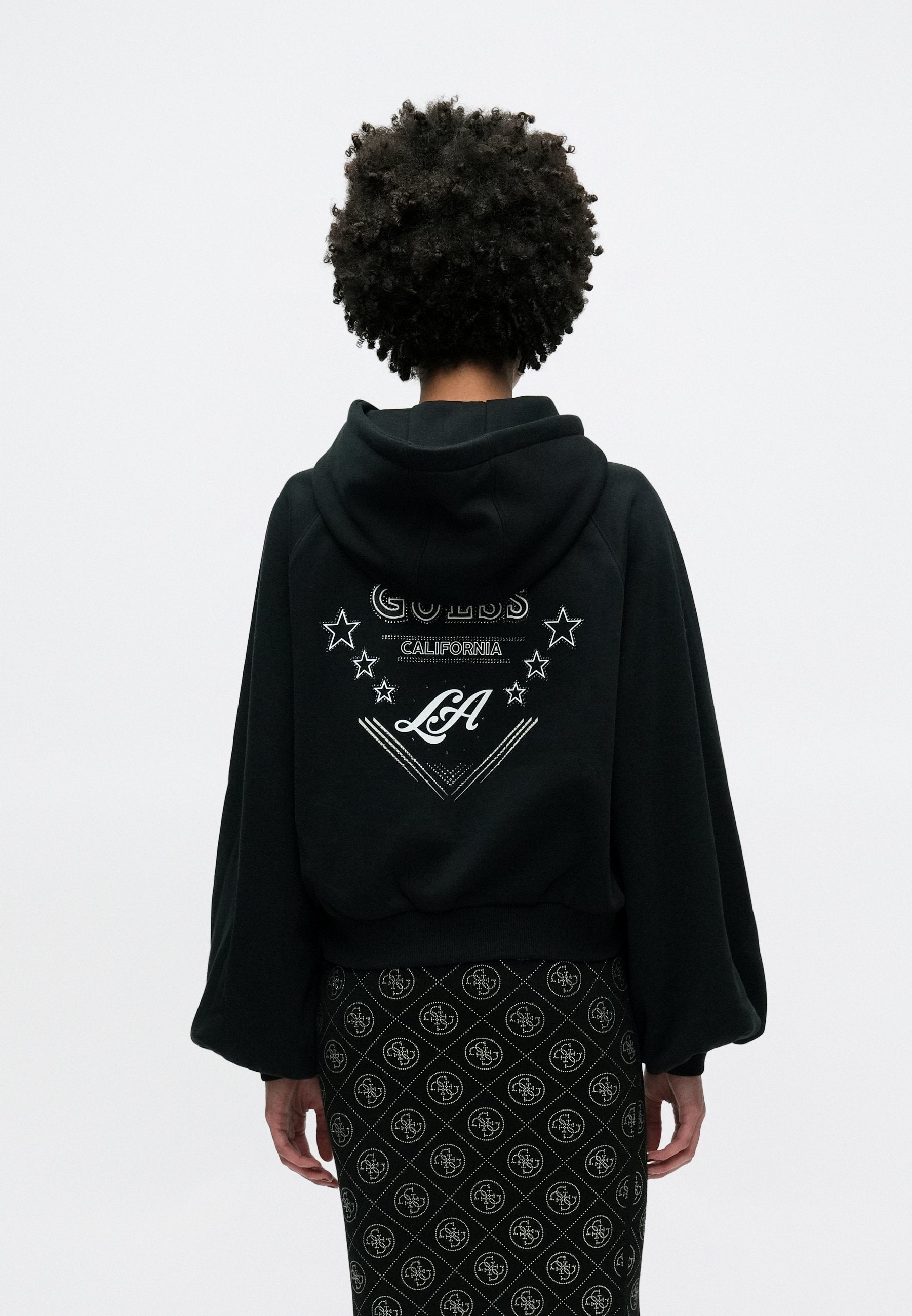 HOODED KRYSTAL  - Sweatshirt - jet black