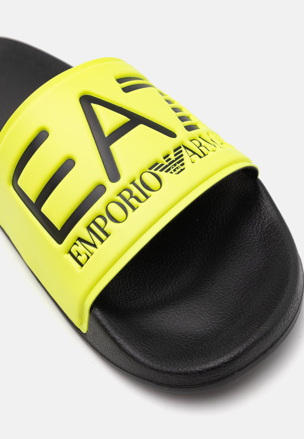 UNISEX - Pool slides - yellow fluo/black