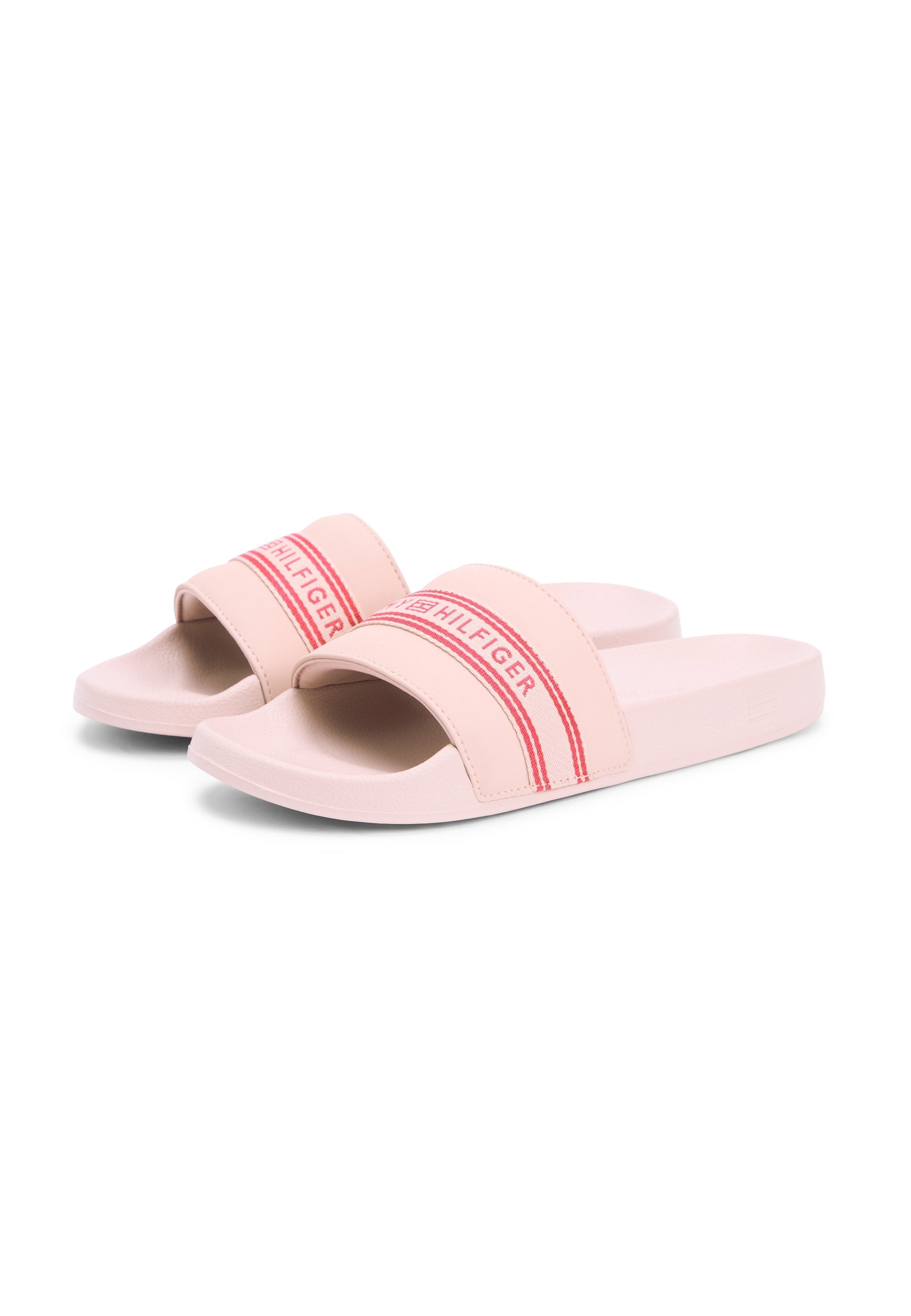 WEBBING STRAP POOL SLIDES - Pool slides - foggy pink