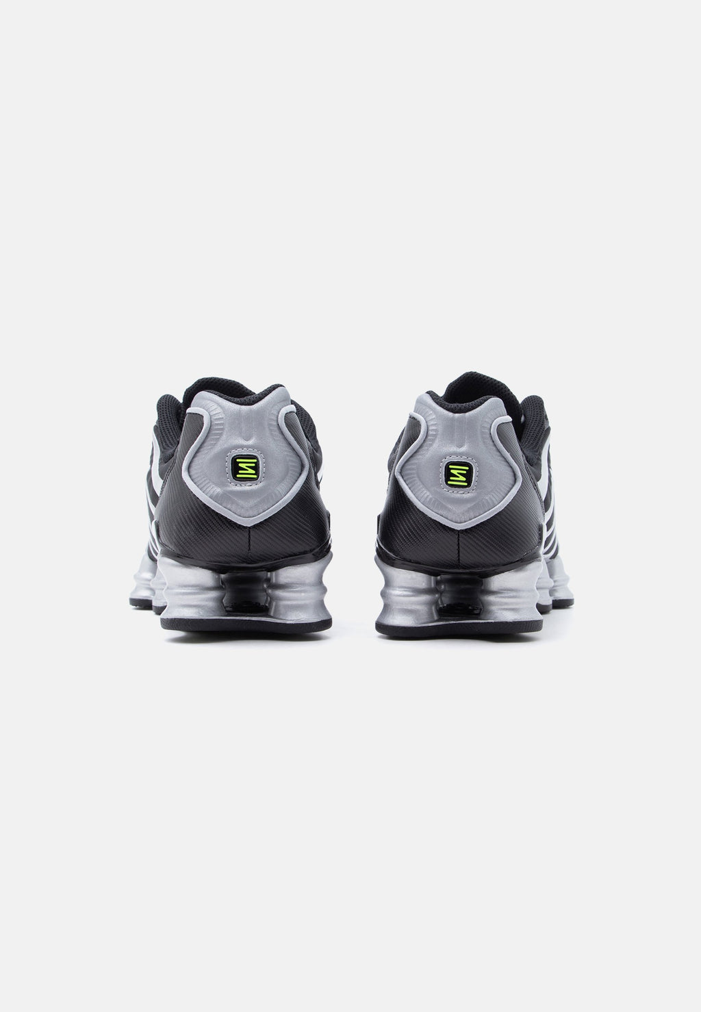 SHOX TL UNISEX - Trainers - black/metallic silver-coloured/volt ice/photon dust/white