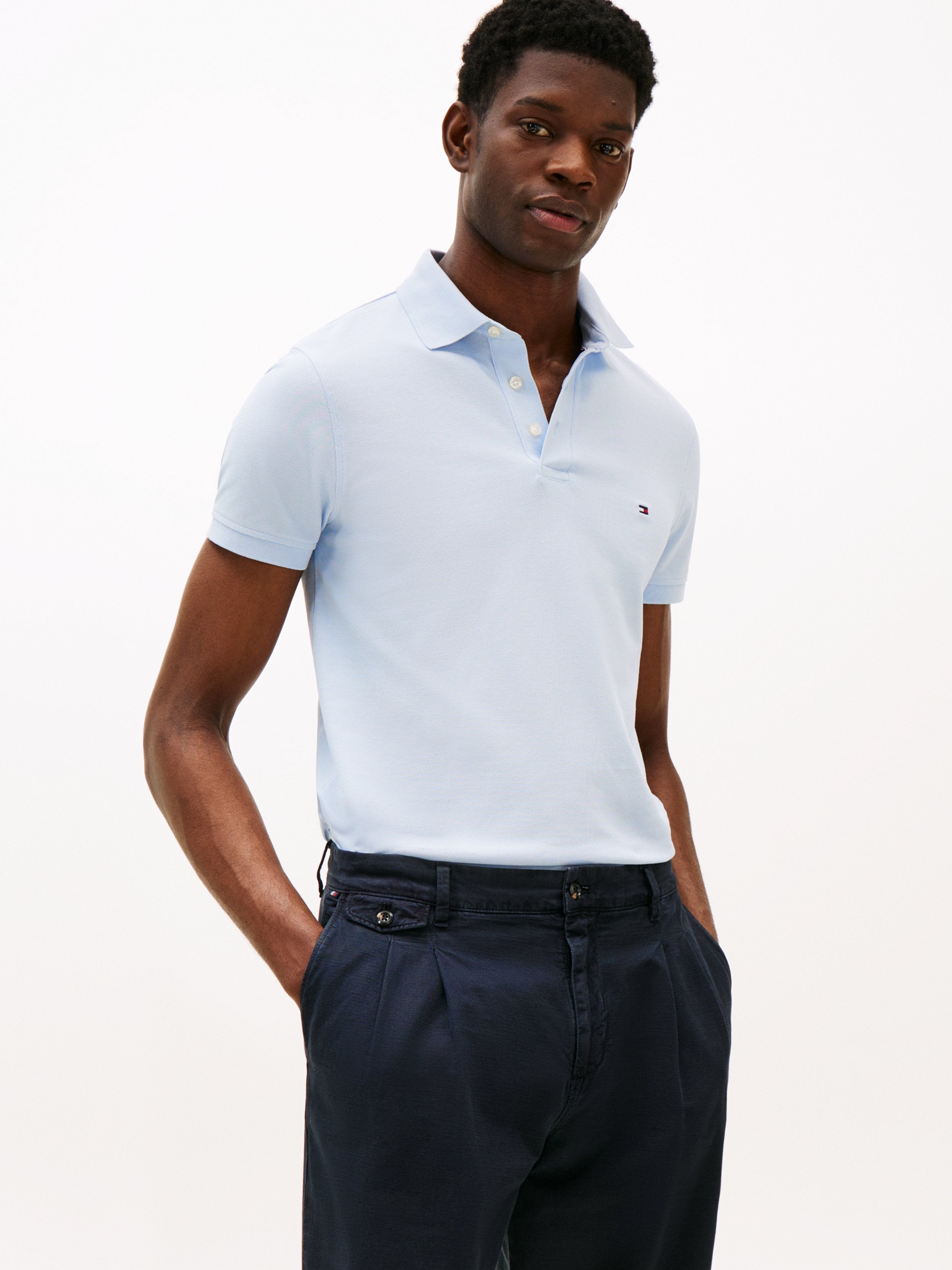 Polo shirt - stoned blue