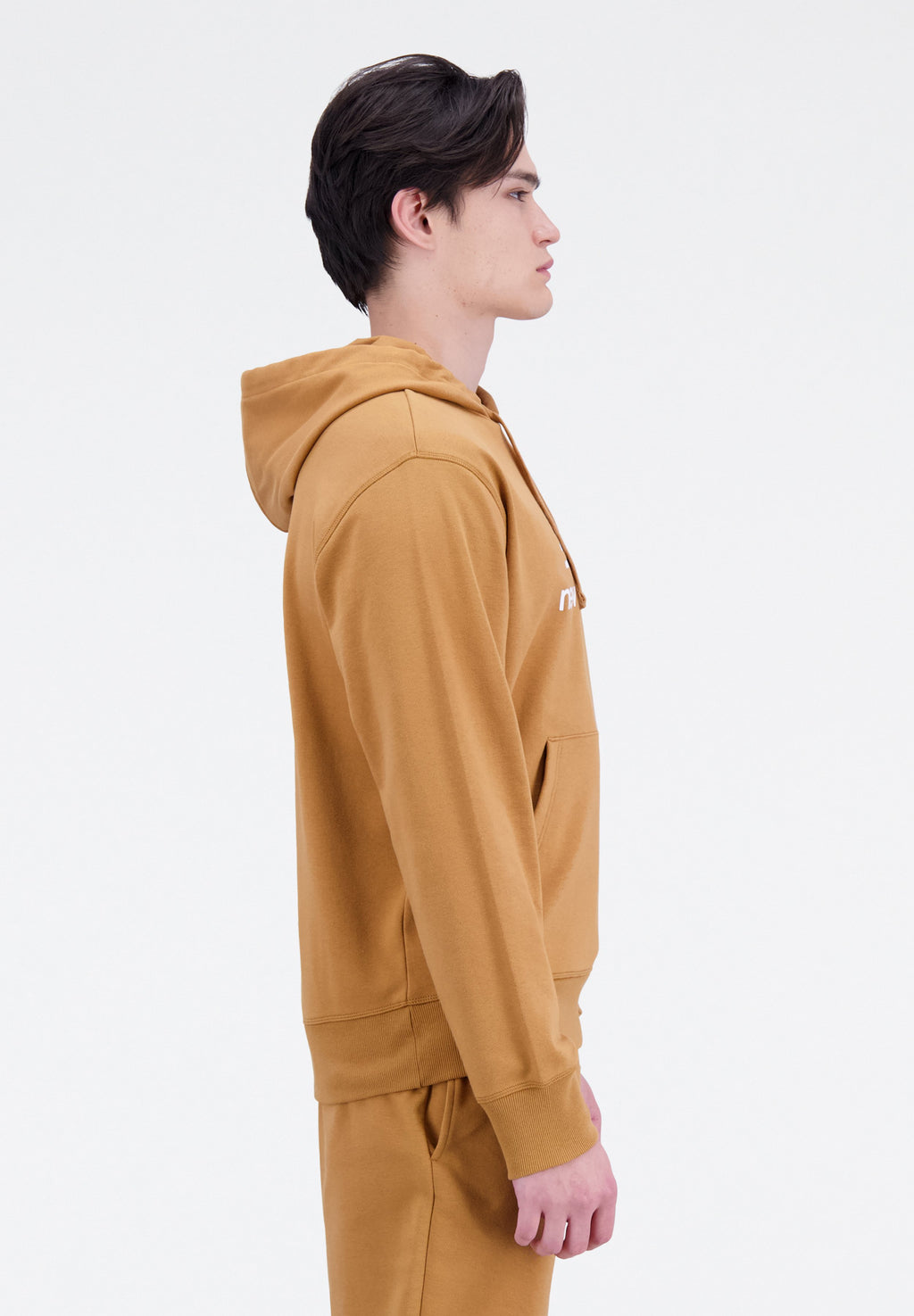 ESSENTIALS STACKED LOGO HOODIE - Hoodie - tobacco