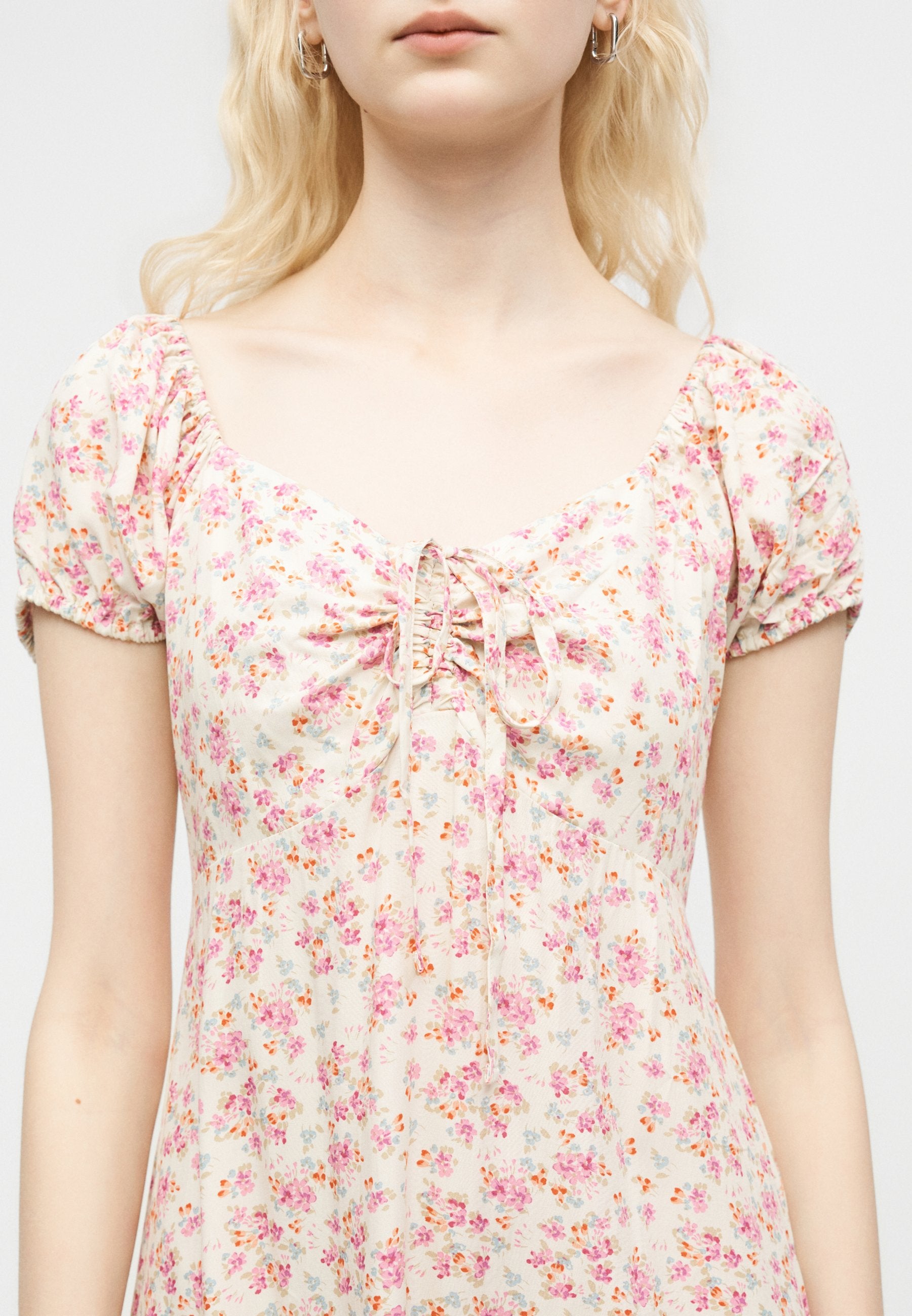 TIE PUFF MAXI - Day dress - french pink