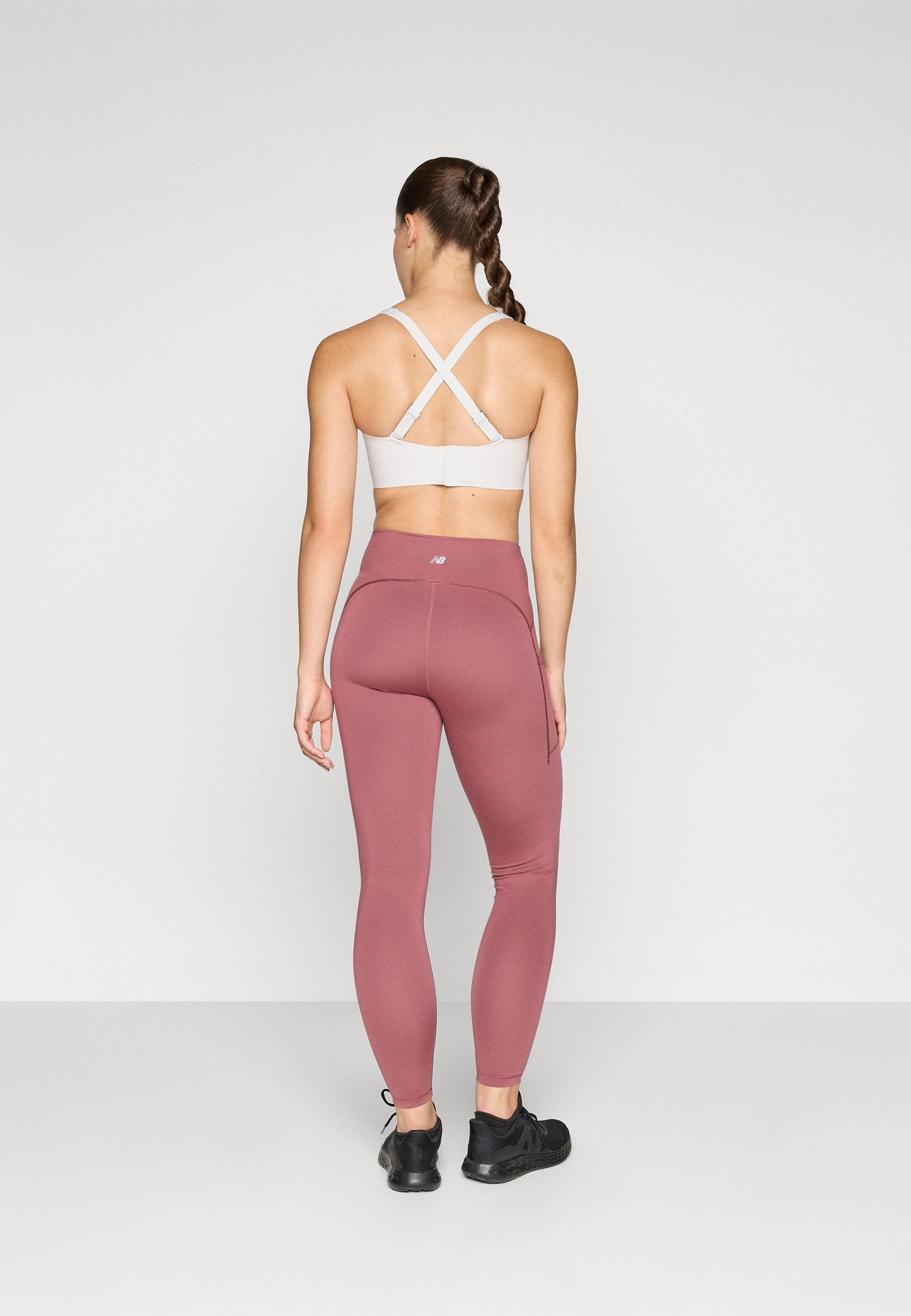 NB SLEEK POCKET HIGH RISE LEGGING 25' - Leggings - washed burgundy