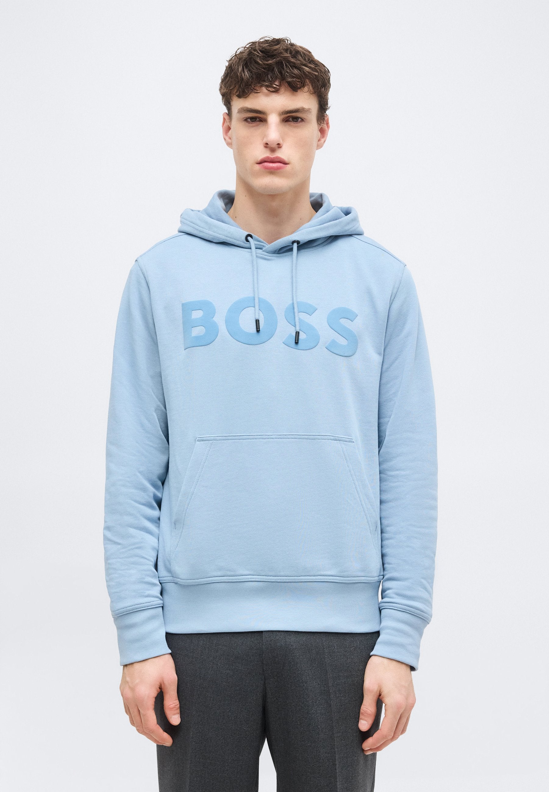 WEBASIC HOOD - Hoodie - light pastel blue