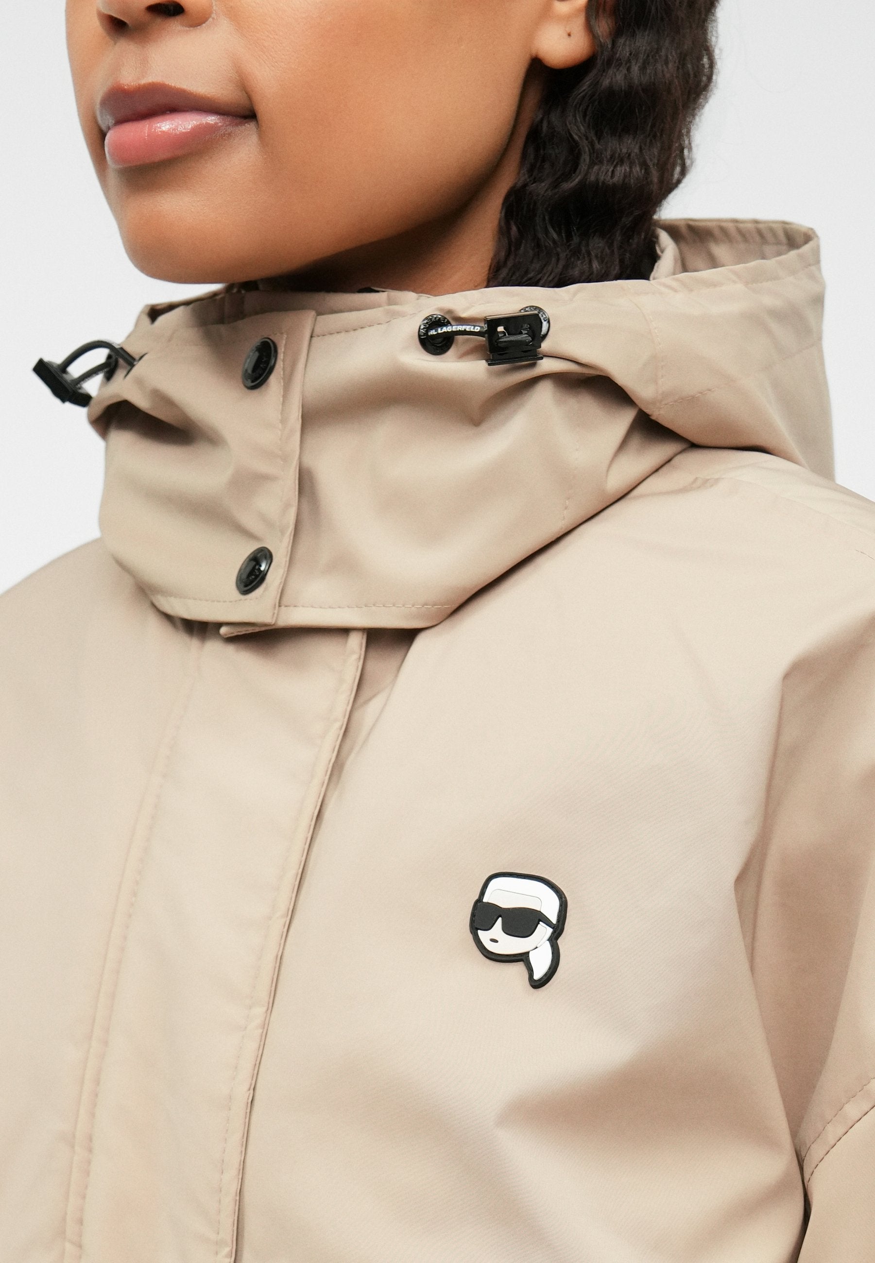 IKON HOODED JACKET - Bomber Jacket - taupe