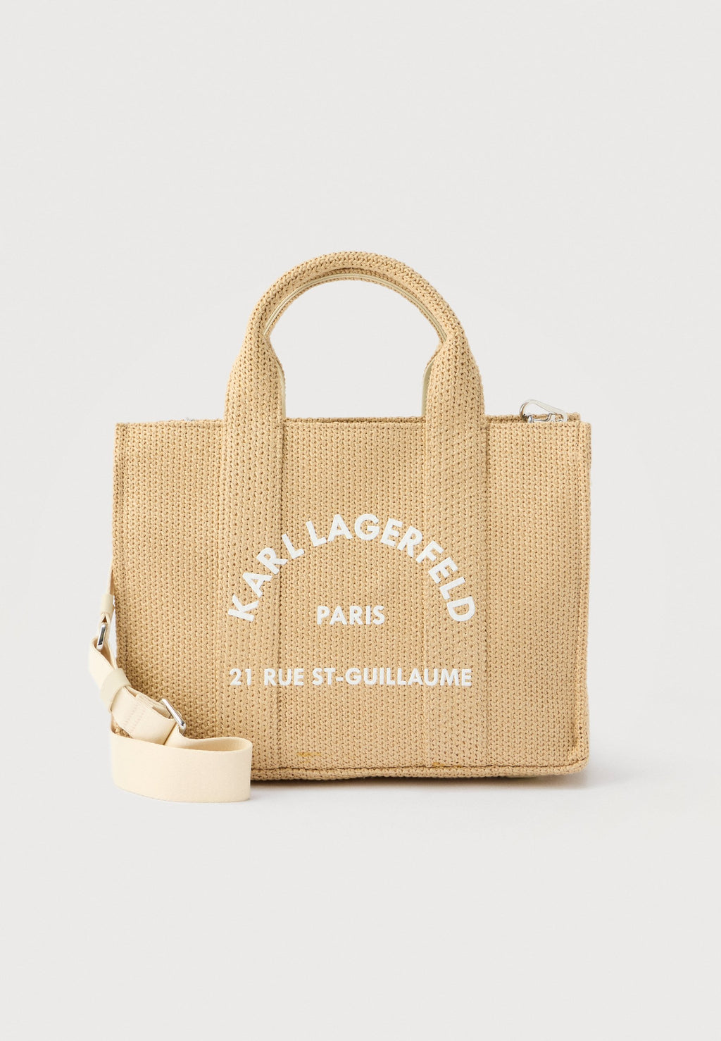 SQUARE TOTE - Handbag - natural