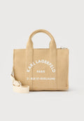 SQUARE TOTE - Handbag - natural