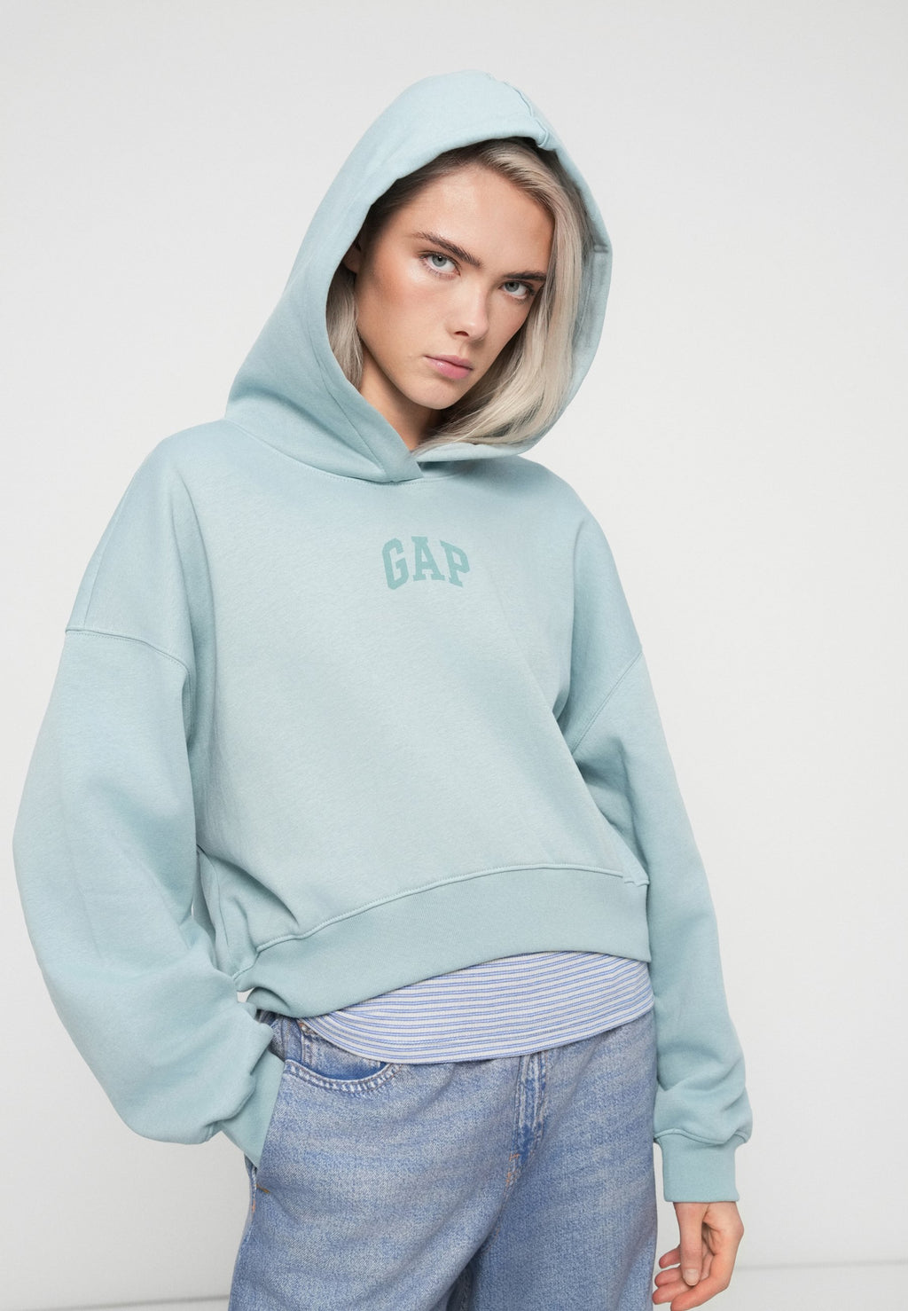 LOGO CROPPED - Hoodie - light autumn