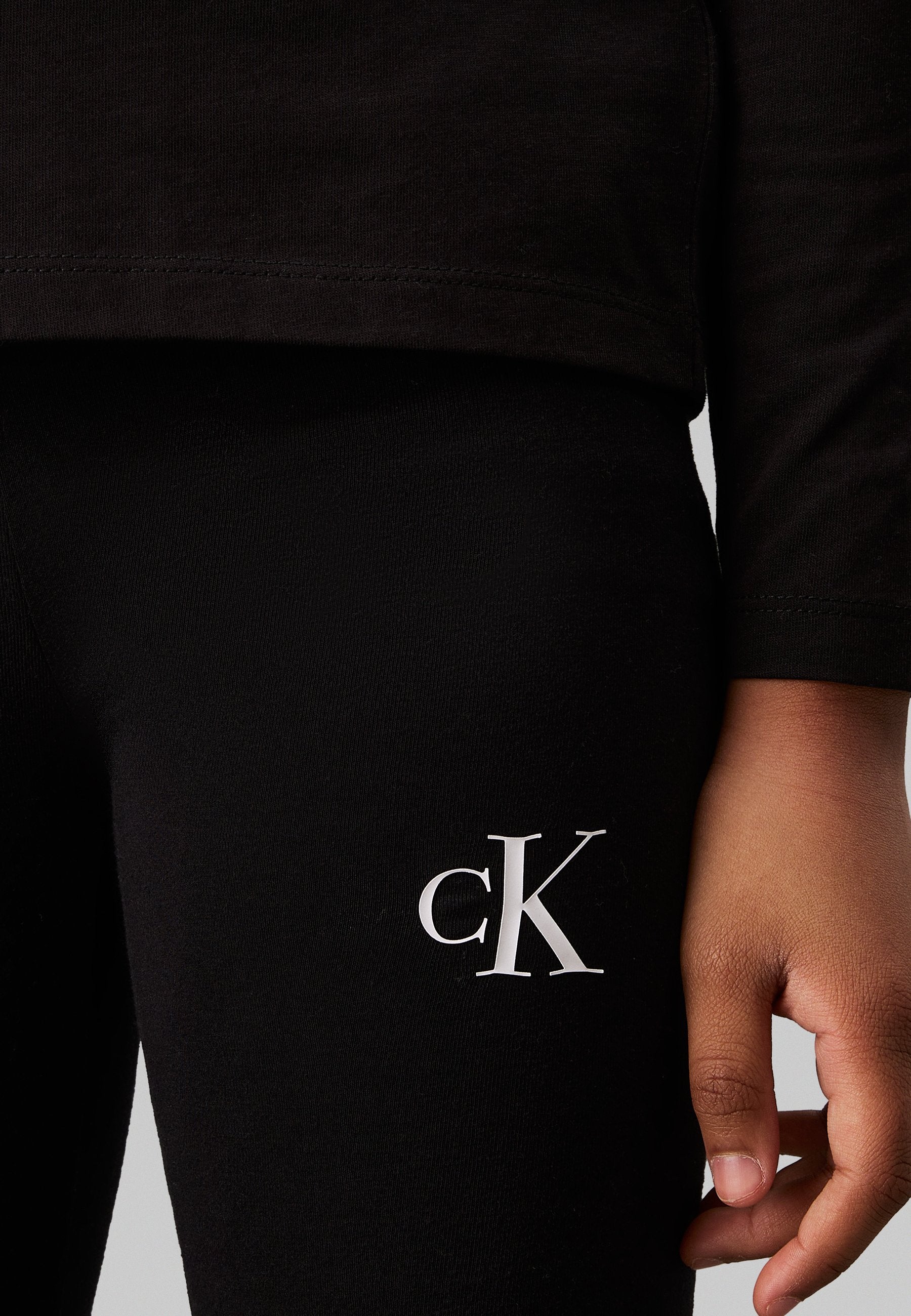 LOGO - Leggings - Trousers - black