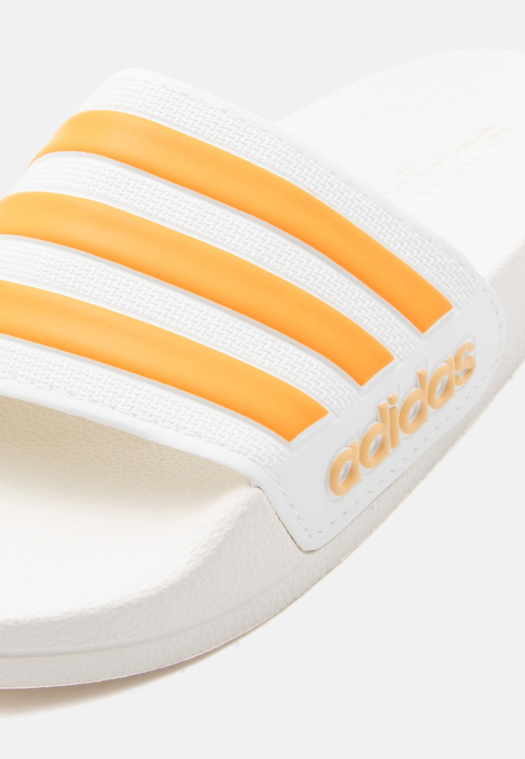 ADILETTE SHOWER UNISEX - Pool slides - off white/pure tangerine/semi ice tangerine