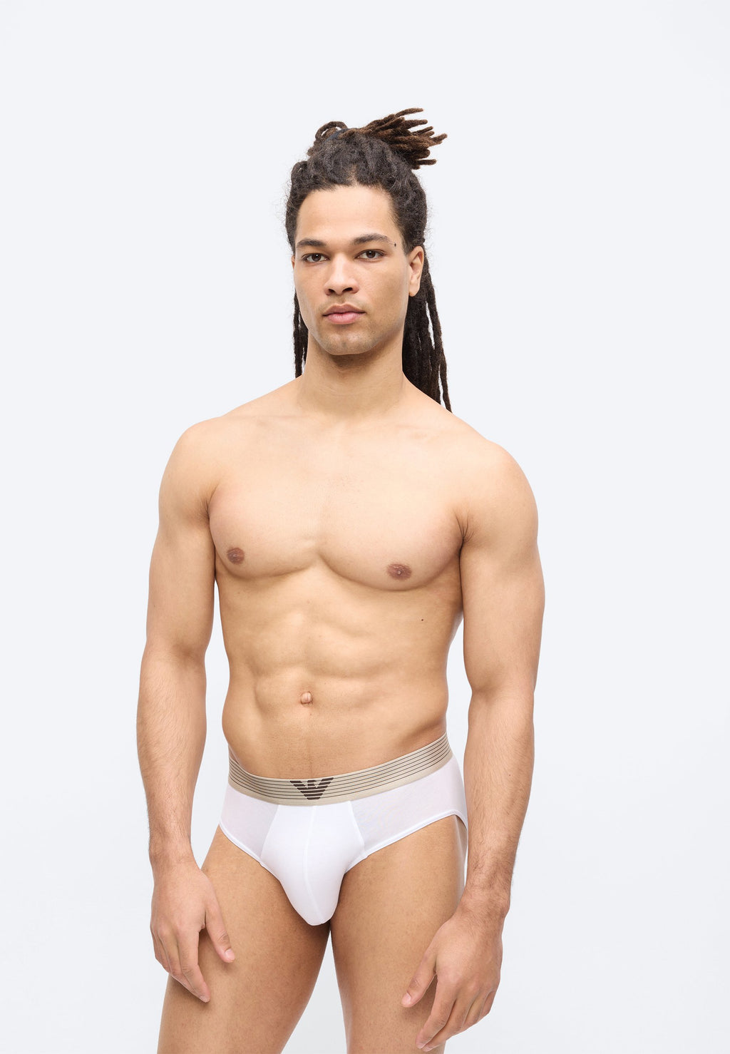 Briefs - nut/white