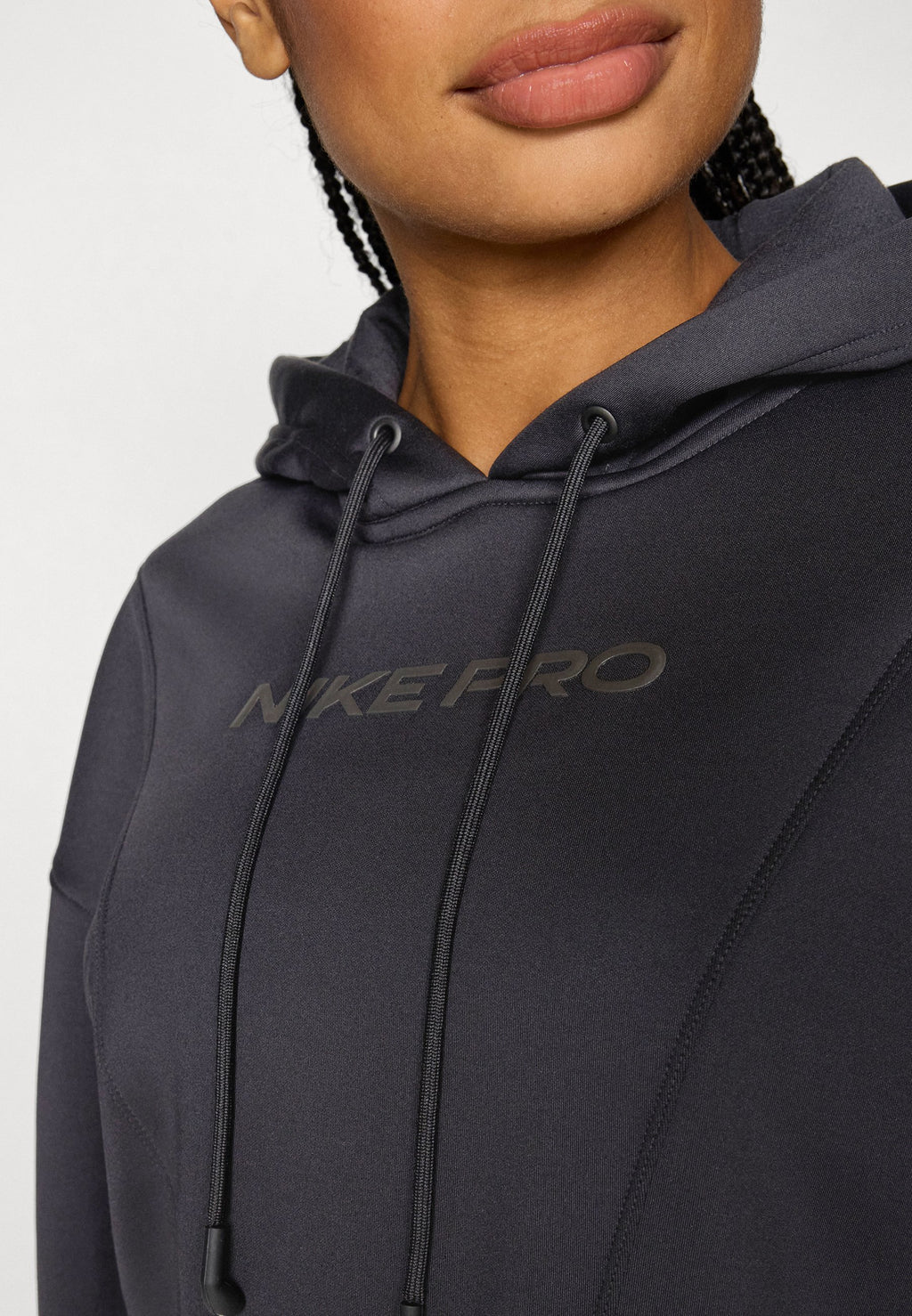 HOODIE - Fleece jumper - black/white