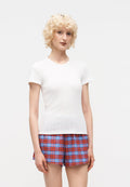 POINTELLE CREW - Basic T-shirt - fresh white